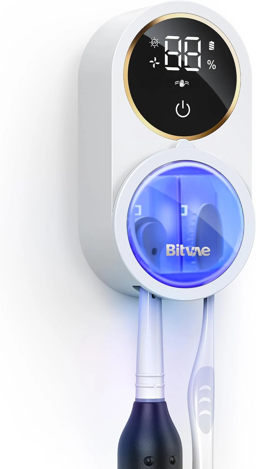 Bitvae Upgraded Tooth Brush Holder for Bathroom 2.0, Infrared Sensing