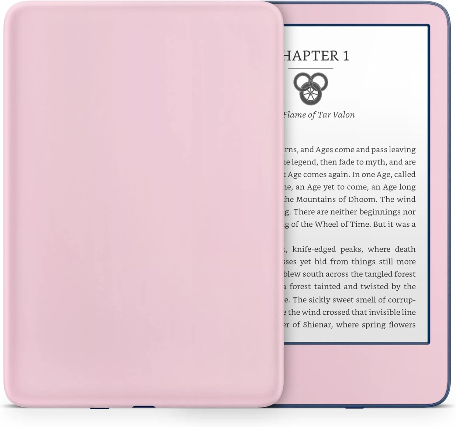 Tacky Design Solid Color Skin for Kindle Paperwhite Skin Wrap (Rosy Pink, 12th Gen, 2024)