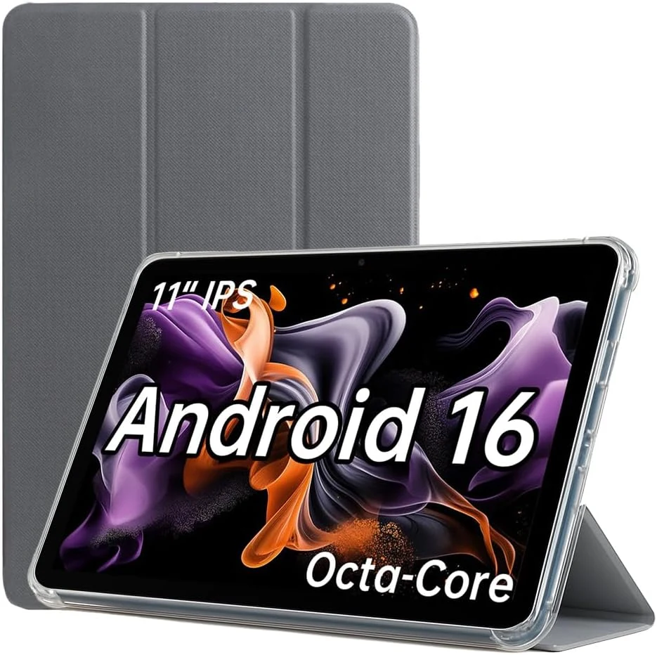 ApoloMedia 11" Tablet, 2026 Android 16 with Octa-core Processor, 8GB+128GB