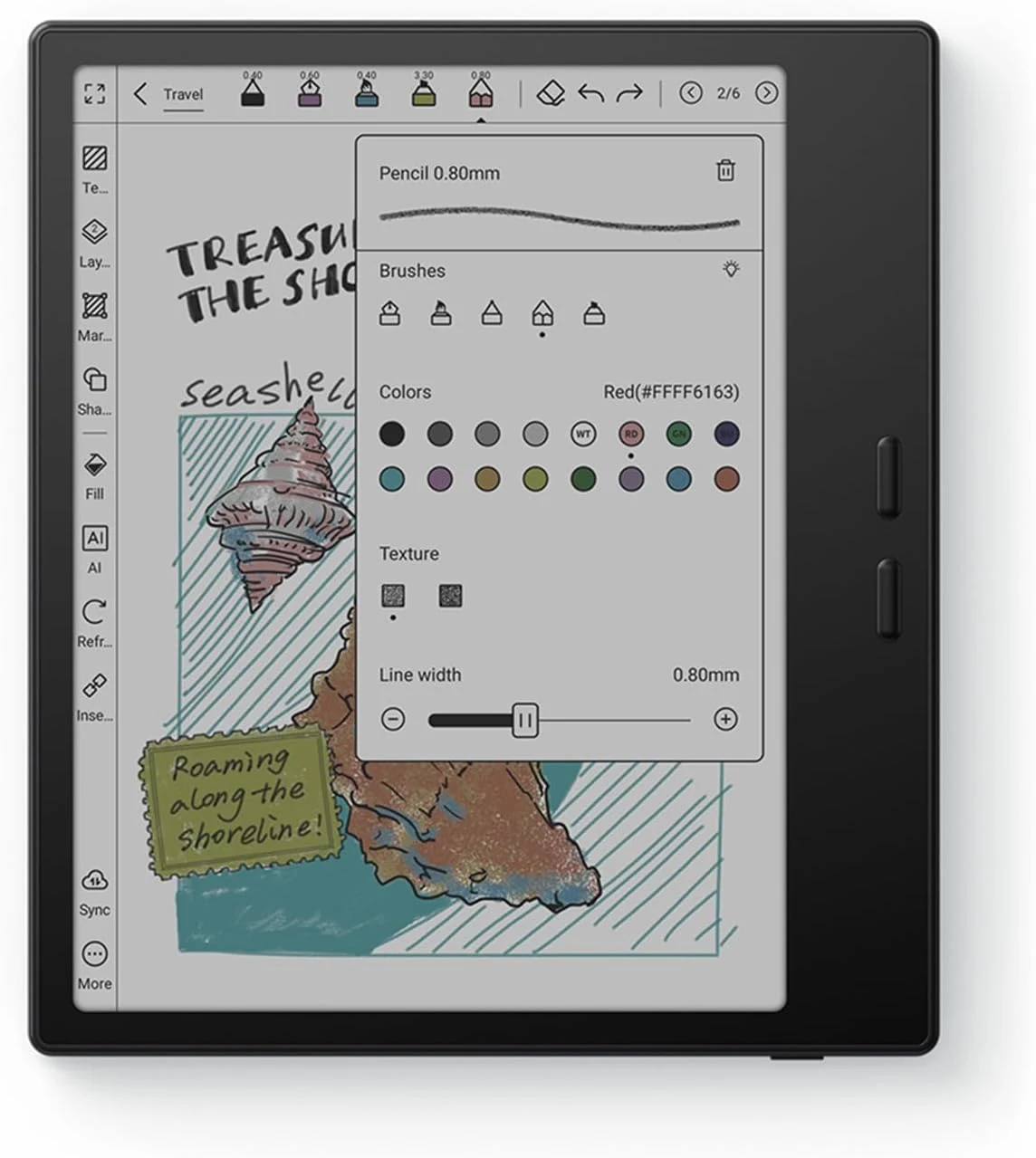 BOOX Tablet Go Color 7 Gen II E Ink Tablet Support Active Stylus InkSense (Black)