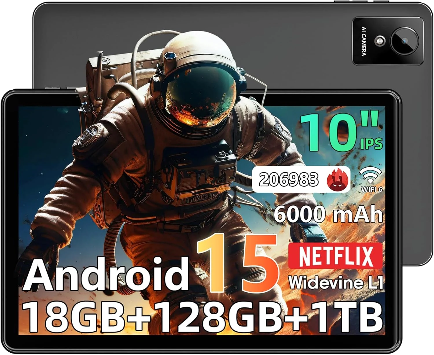 Raemond Tablet 10 inch Android 15 Tablets, 18GB RAM 128GB review