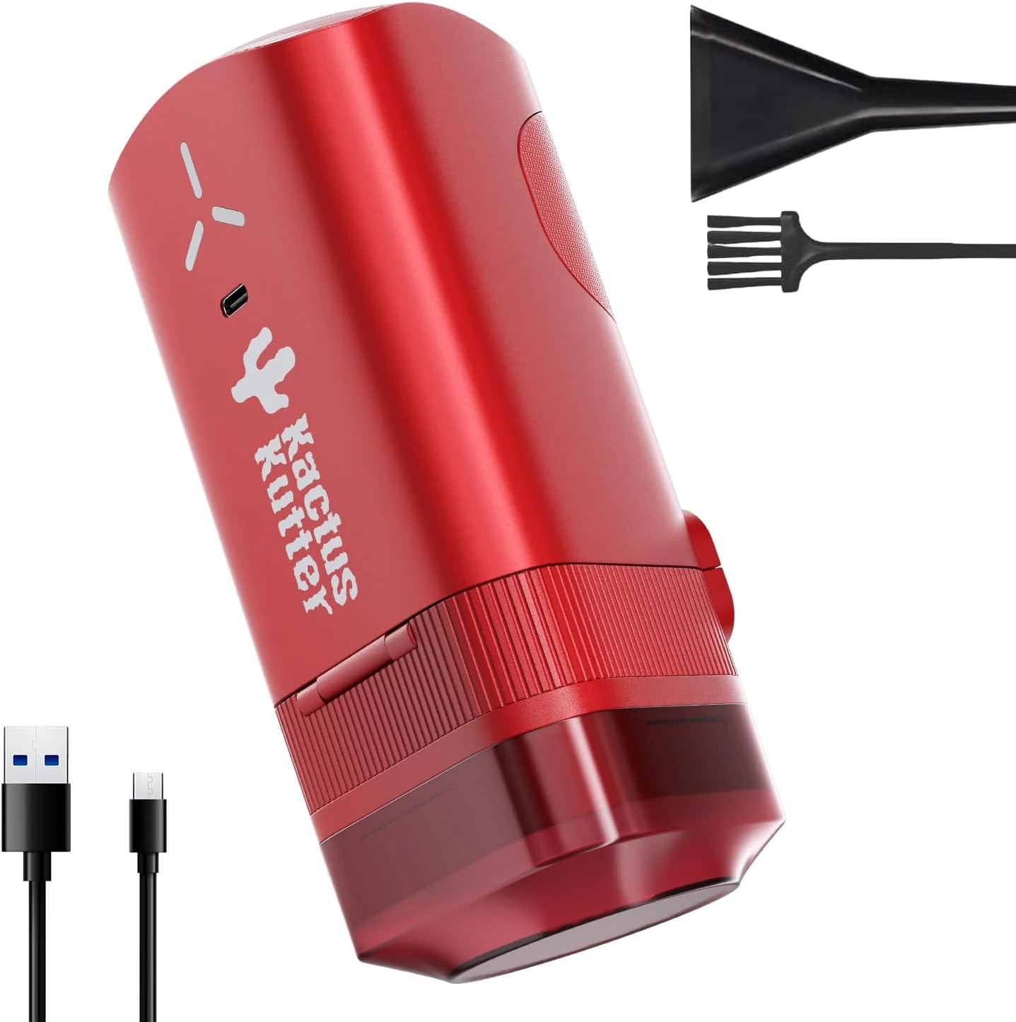 KactusKutter K2 Pro Electric Kitchen Grinder 3 Grams Automatic Spice Mill, Deep Scarlet
