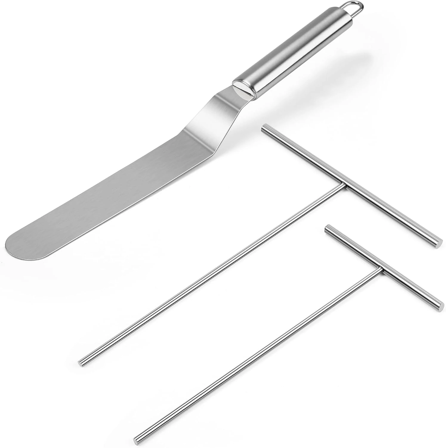 WINDESK Crepe Spreader and Spatula Kit (3-Piece)