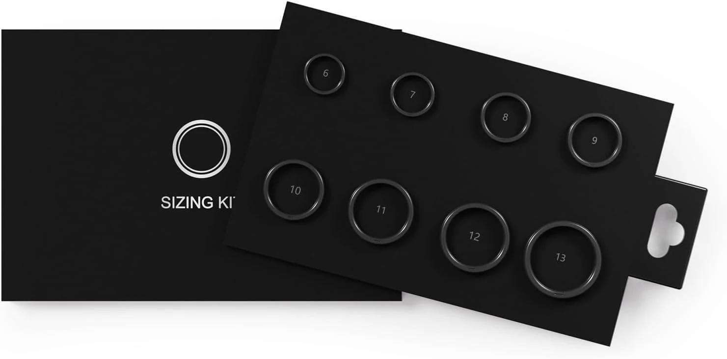 POBOVi Ring Sizing Kit - Measurement of Finger Size - Size Before You Buy - Only Smart Ring - 8 Samples - Non-Standard Sizes