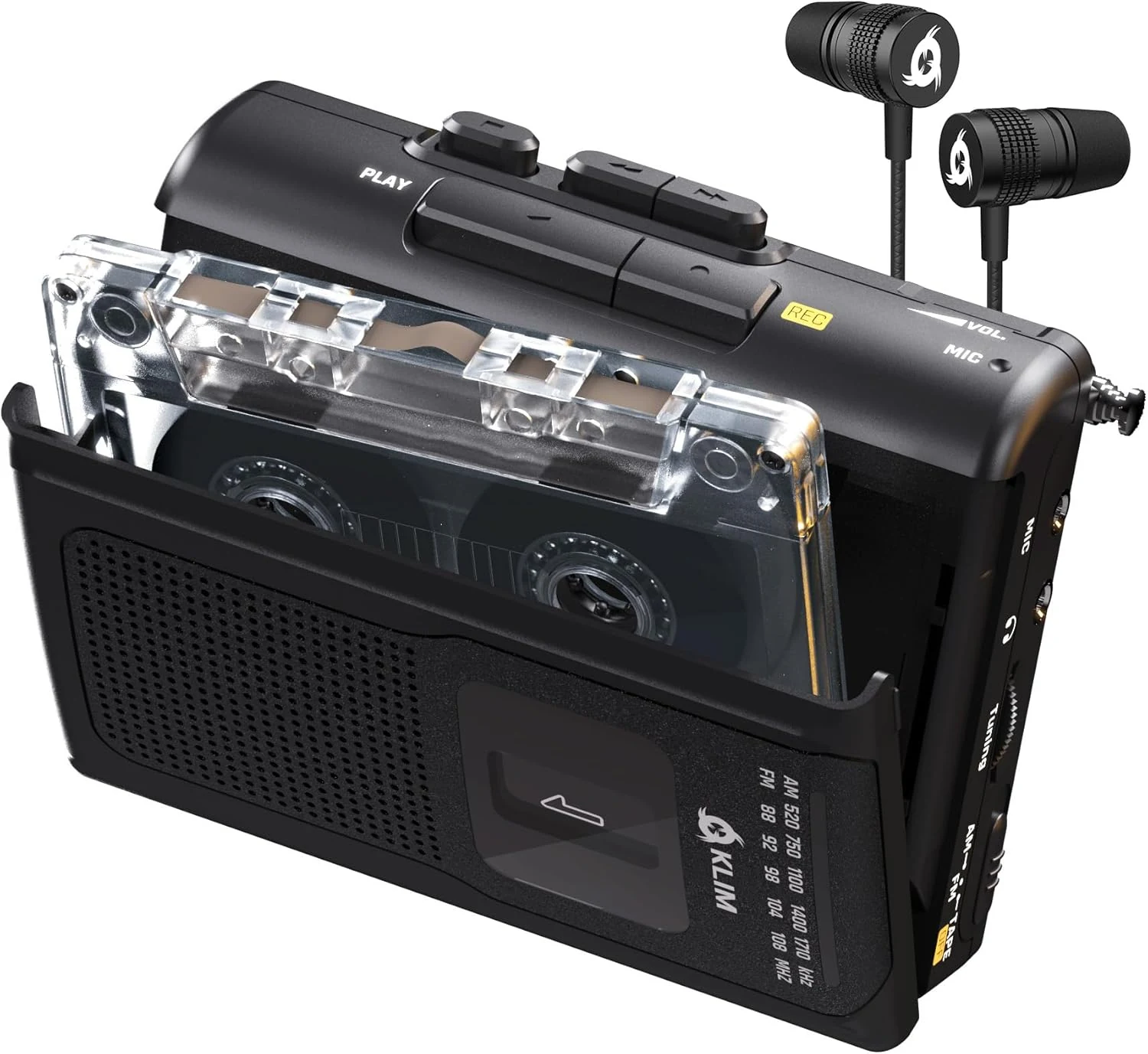 KLIM K8 Cassette Tape Player Portable with F1 Headphones