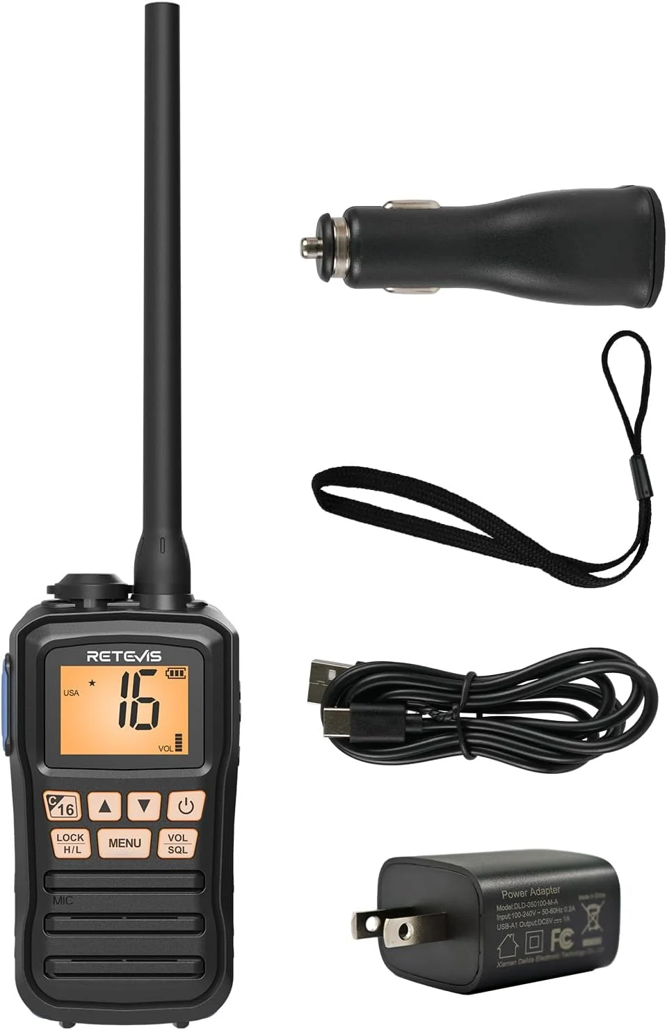 Retevis RM01P Marine Radio, RM01 Enhanced, IP67 Floating VHF Radio Handheld