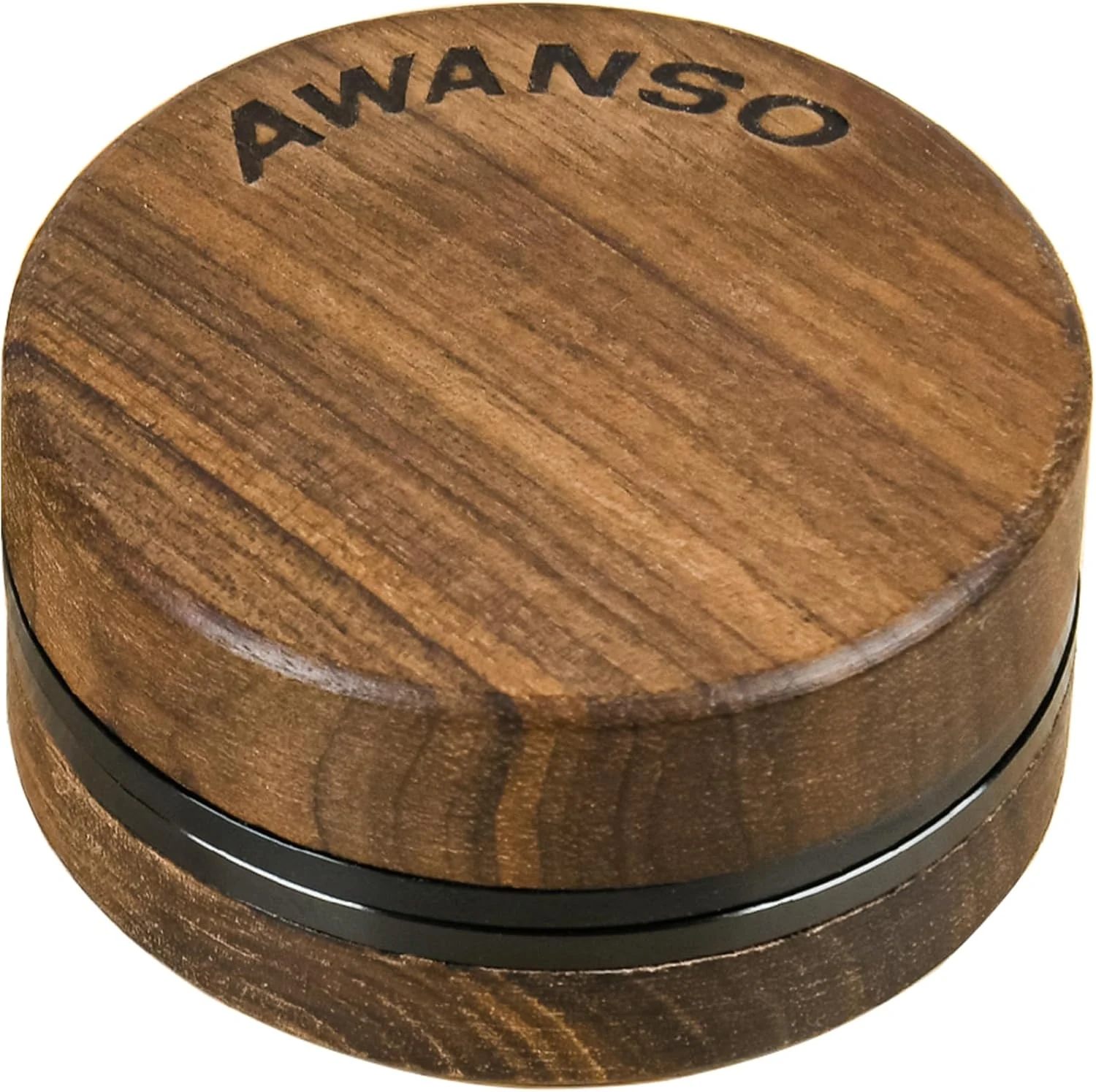 2-Piece Grinder, 2.5" Walnut Wood and Aluminum Grinder for Kitchen Spice