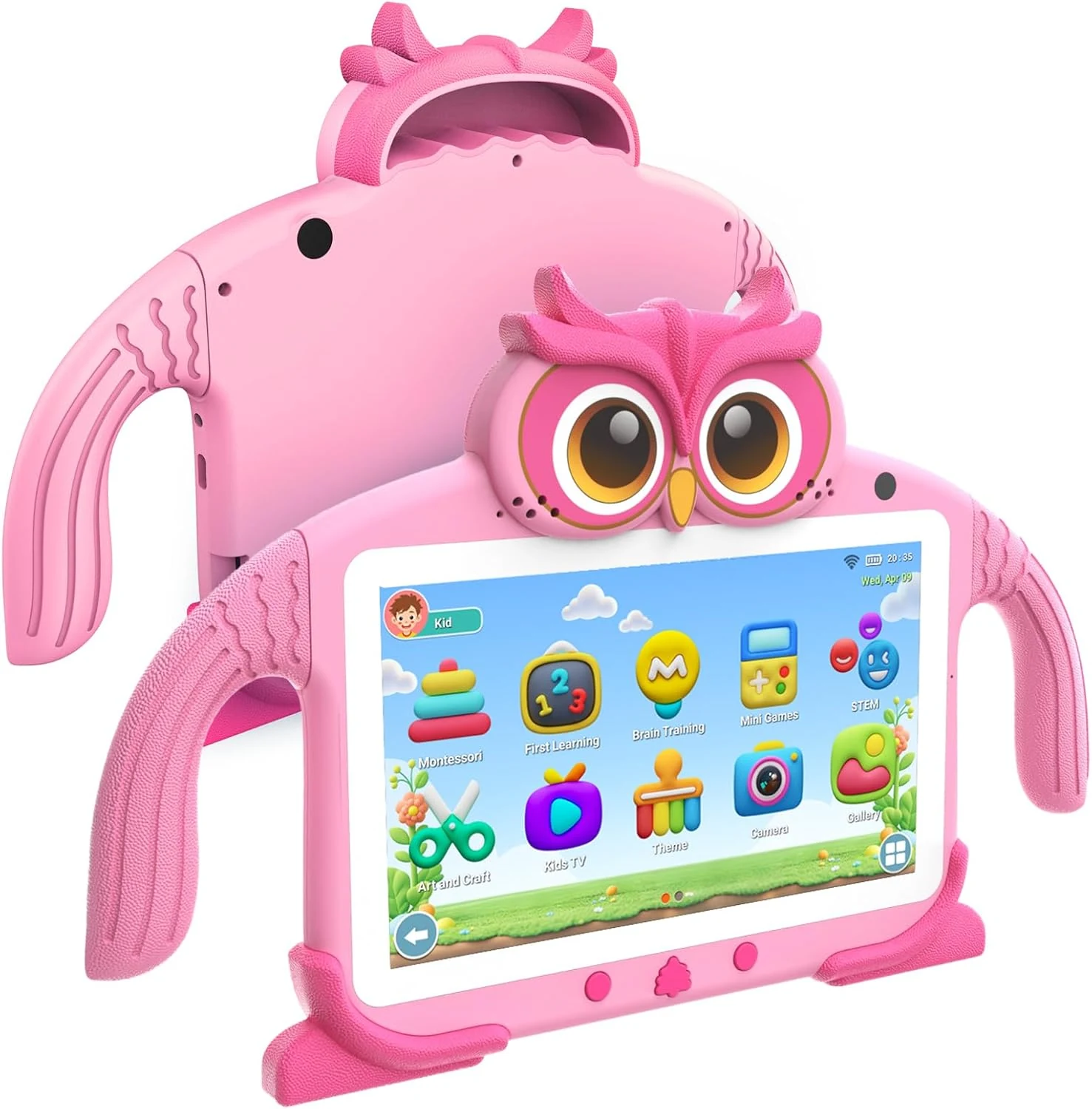 Kids Tablet 7'' 32GB Tablet for Kids 3-7 Pre-Installed with Children Software Many Offline Content Parents Control, Toddler Tablets with YouTube WiFi Dual Camera, Tablets for Toddlers Gifts Ages 3-12