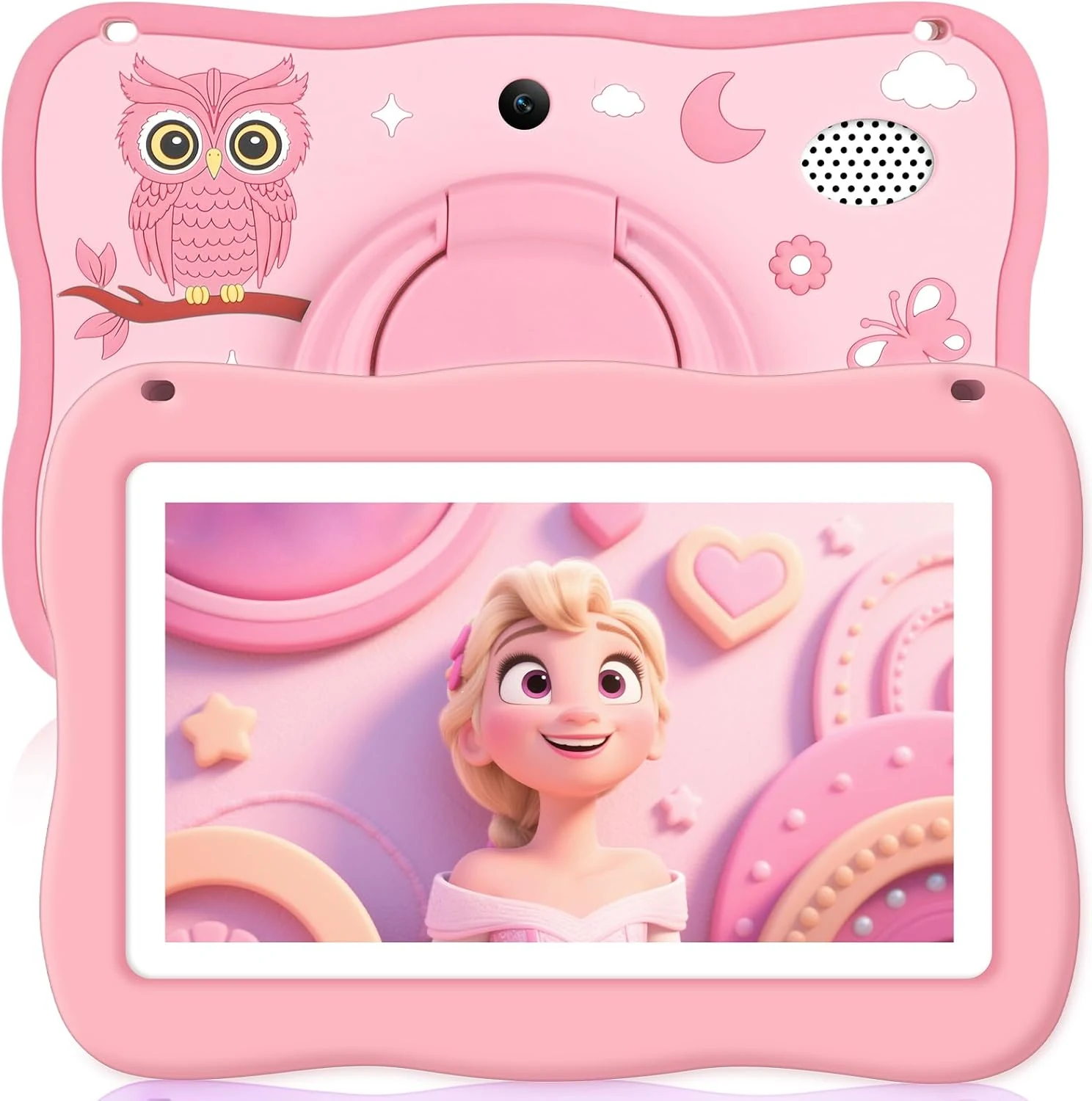 Kids Tablet 7IN Toddler Tablet for Kids, Children Tablets for Toddlers with Parental Controls, Camera, Shockproof Case, Kids Learning Apps Pre-installed Kid’s Educational Tablets for Boy Girl (pink)