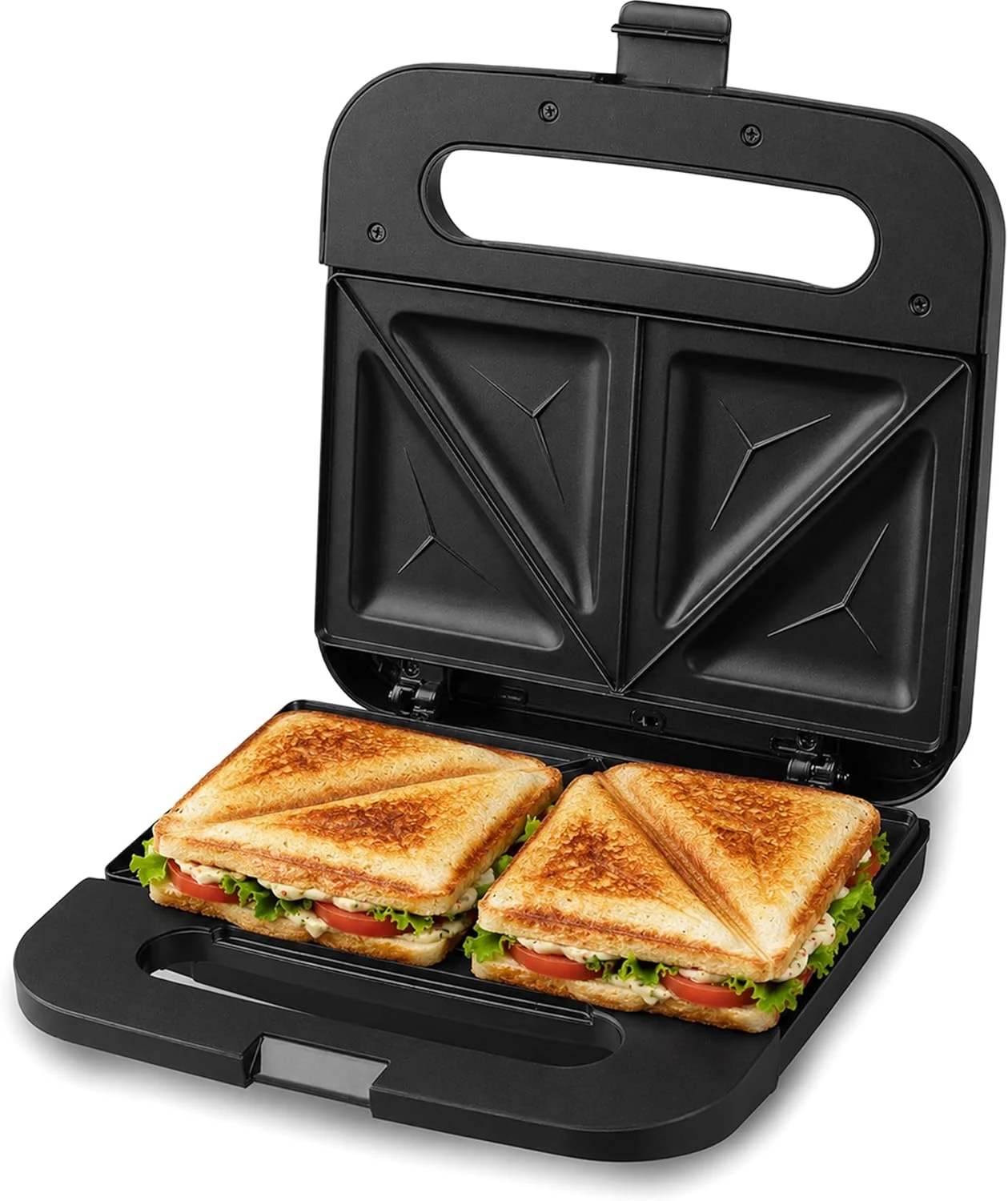 Elite Gourmet ESM2207XSS Sandwich Panini Maker Grilled Cheese, Machine Tuna Melt Omelets