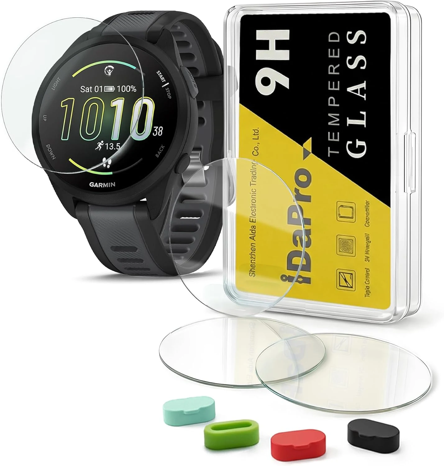 iDaPro [4+4 Pack Screen Protector for Garmin Forerunner 165 / Forerunner 165 Music