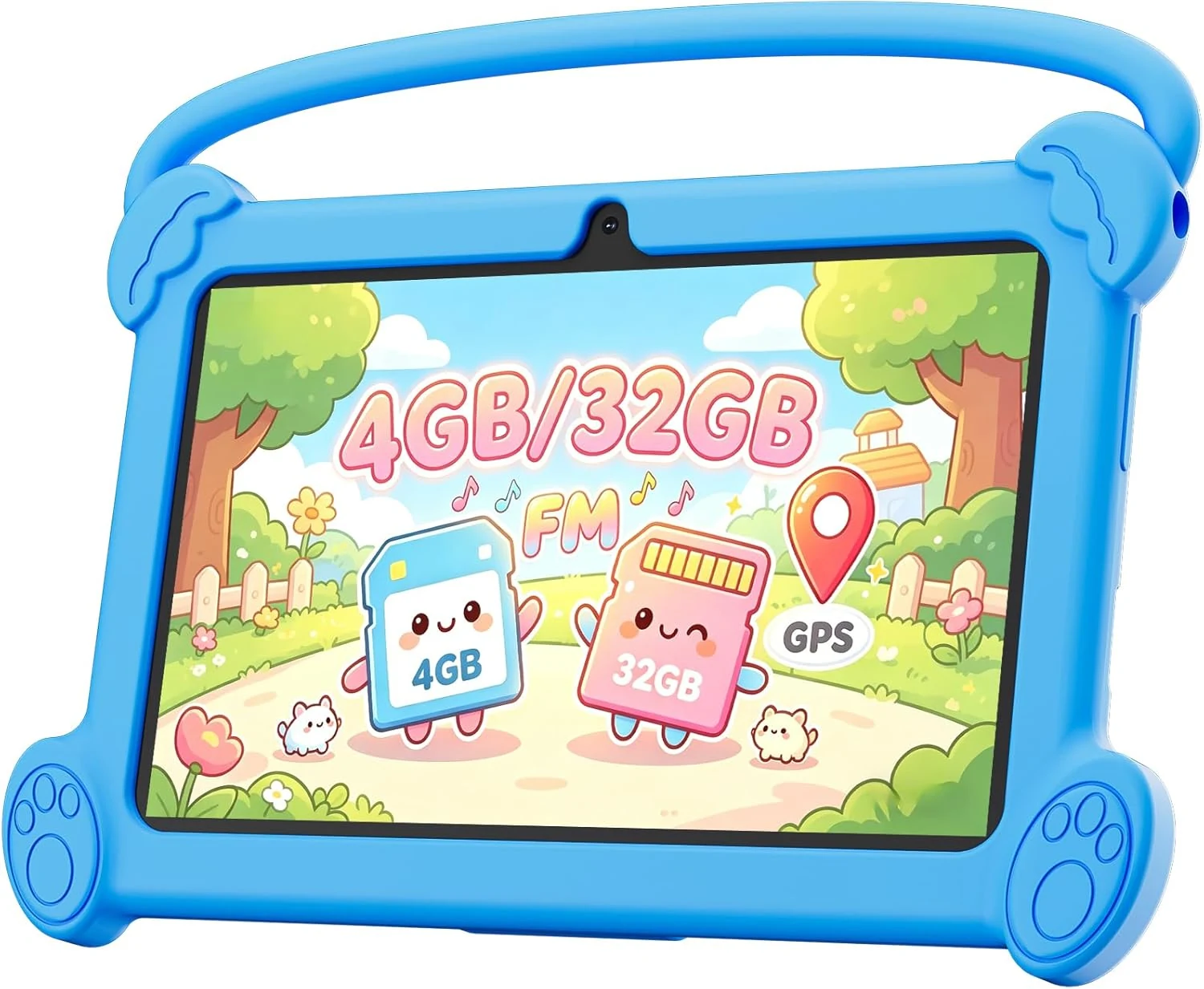 DIGITHINK Kids Tablet 7 inch 3-9 with Protective Case, 4GB(2GB+2GB Expand) RAM 32GB ROM (Android 12)