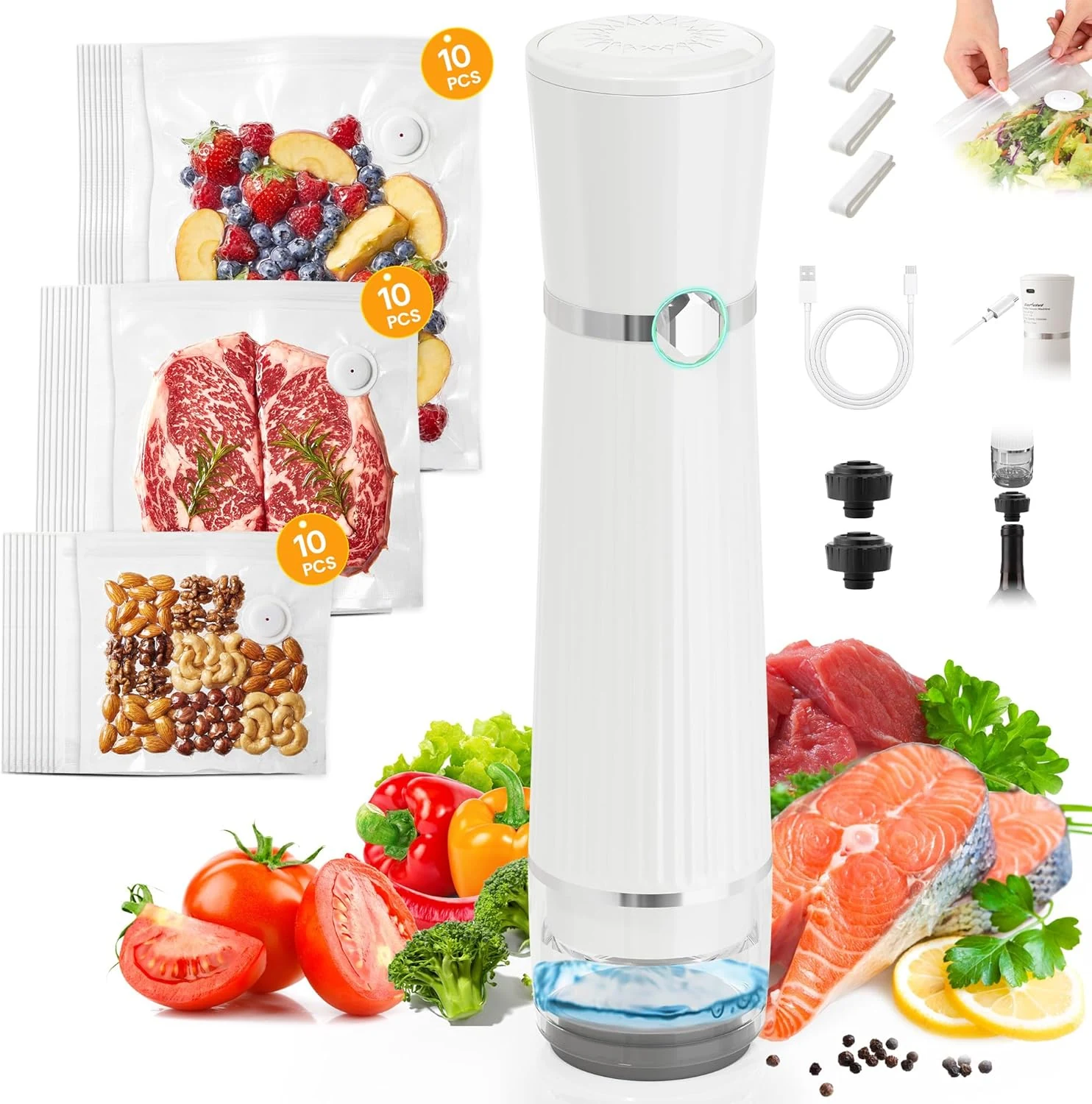 Sunvivi Portable Vacuum Sealer Machine: Food Storage Preservation, Automatic Air review