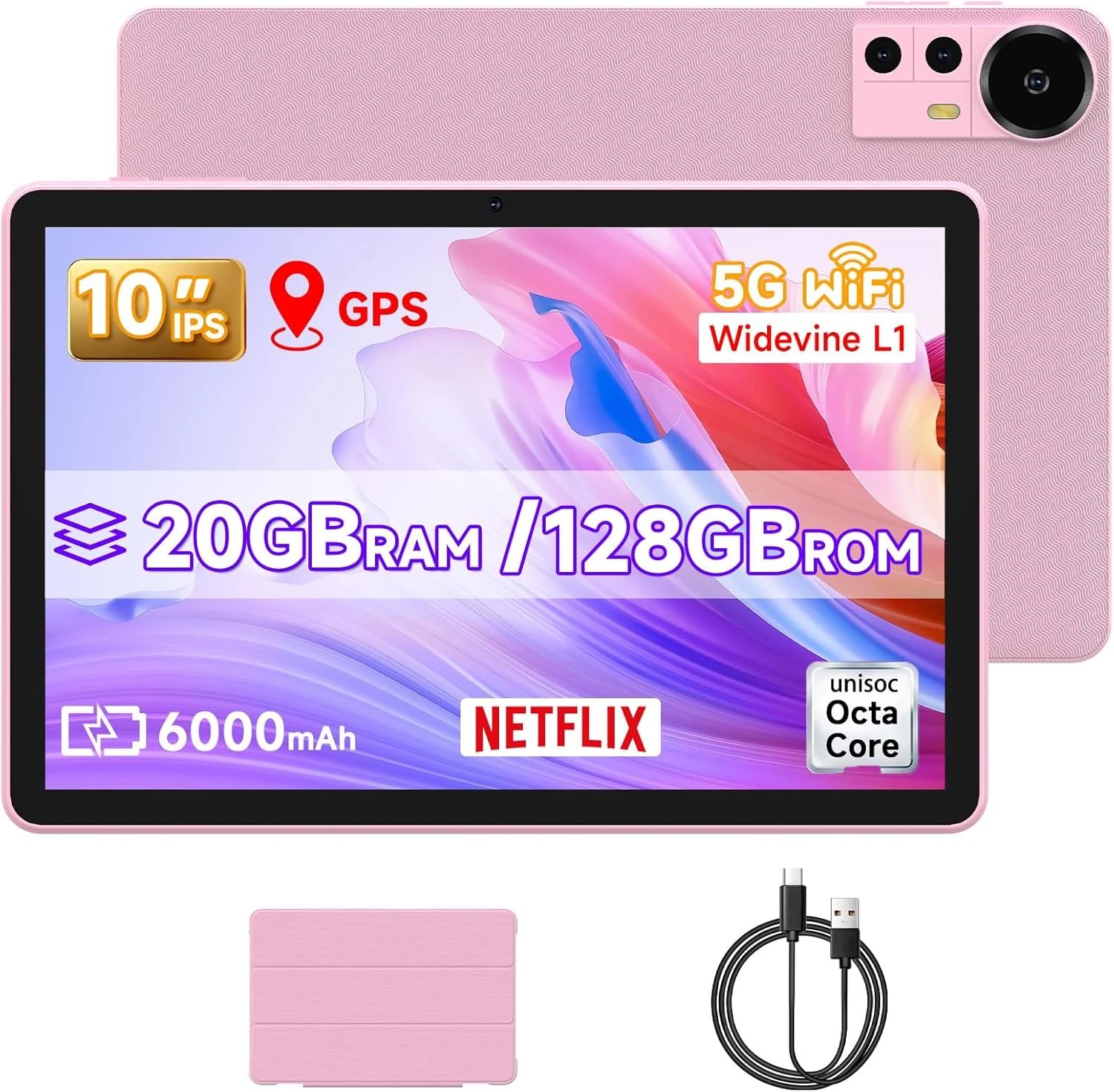 DIGITHINK 128GB Tablet PC 10 inch Android 15.0