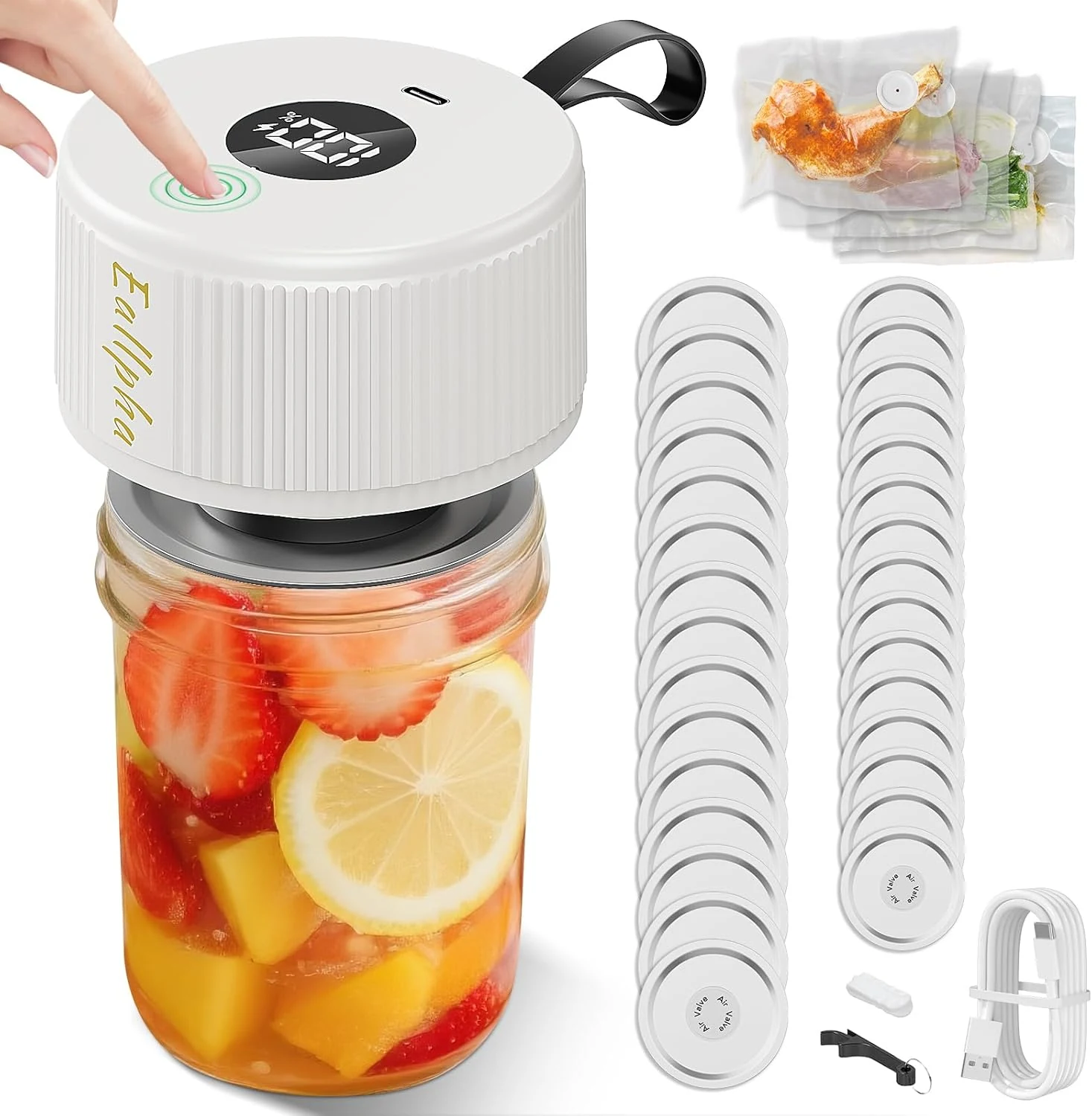 Electric Mason Jar Vacuum Sealer Kit – Automatic Jar Sealer