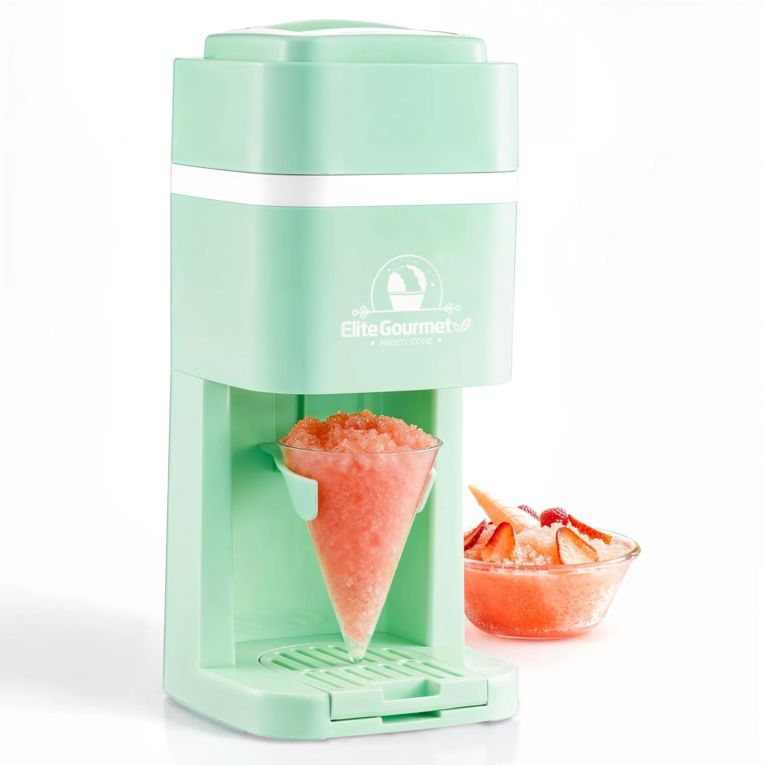 Elite Gourmet Snow Cone & Shaved Ice Maker, ESI2215M, Refreshing Slushies