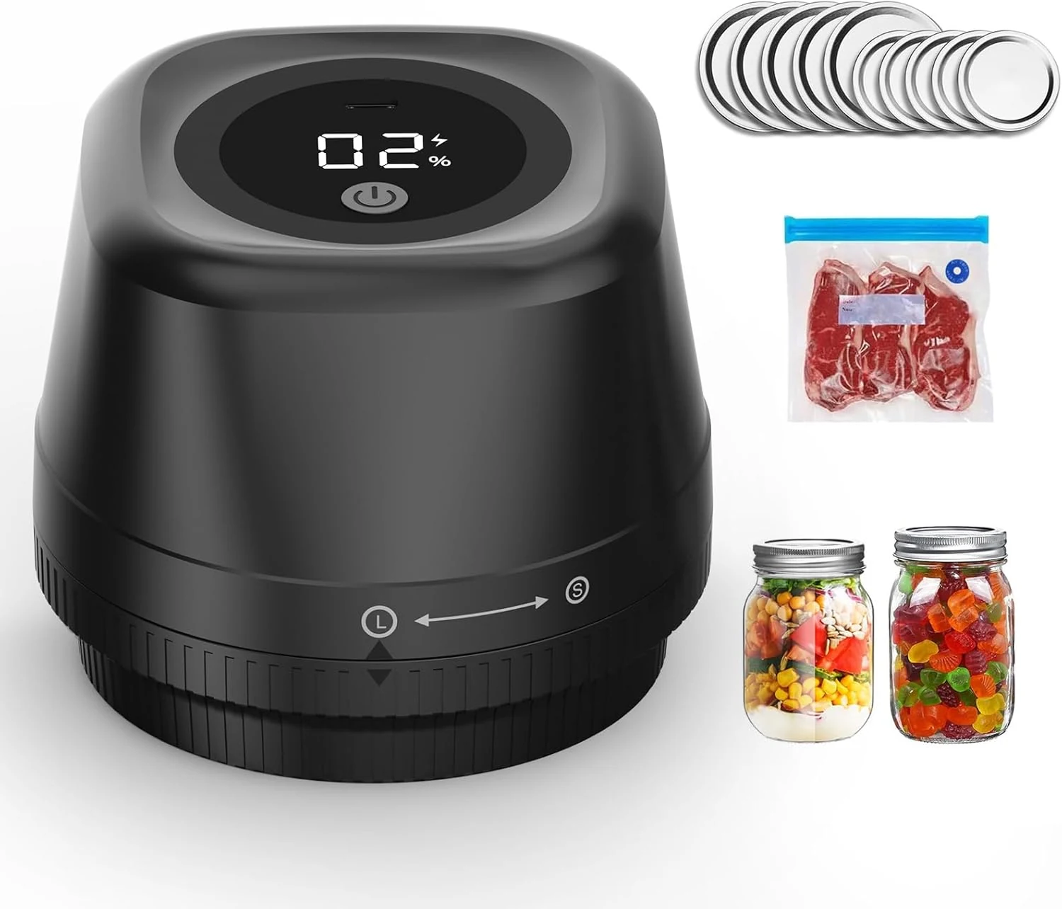 Newise Upgraded Electric Mason Jar Vacuum Sealer, 3-in-1 Automatic Vacuum review
