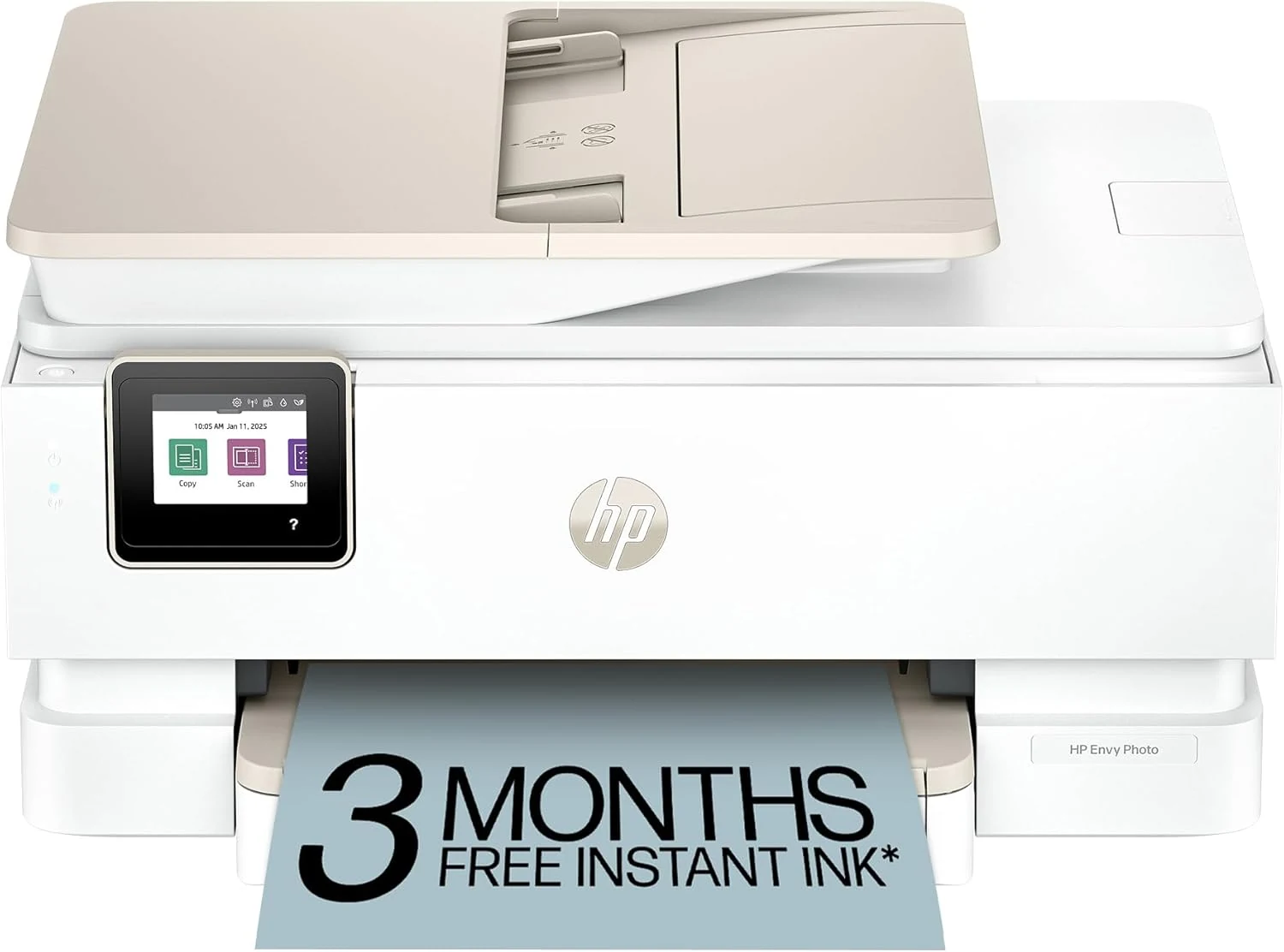 HP Envy Photo 7975 Wireless Color Inkjet Photo Printer, Print, scan, Copy, Easy Setup, Mobile Printing, 3 Month Instant Ink Trial Included, AI-Enabled (B63K3A)