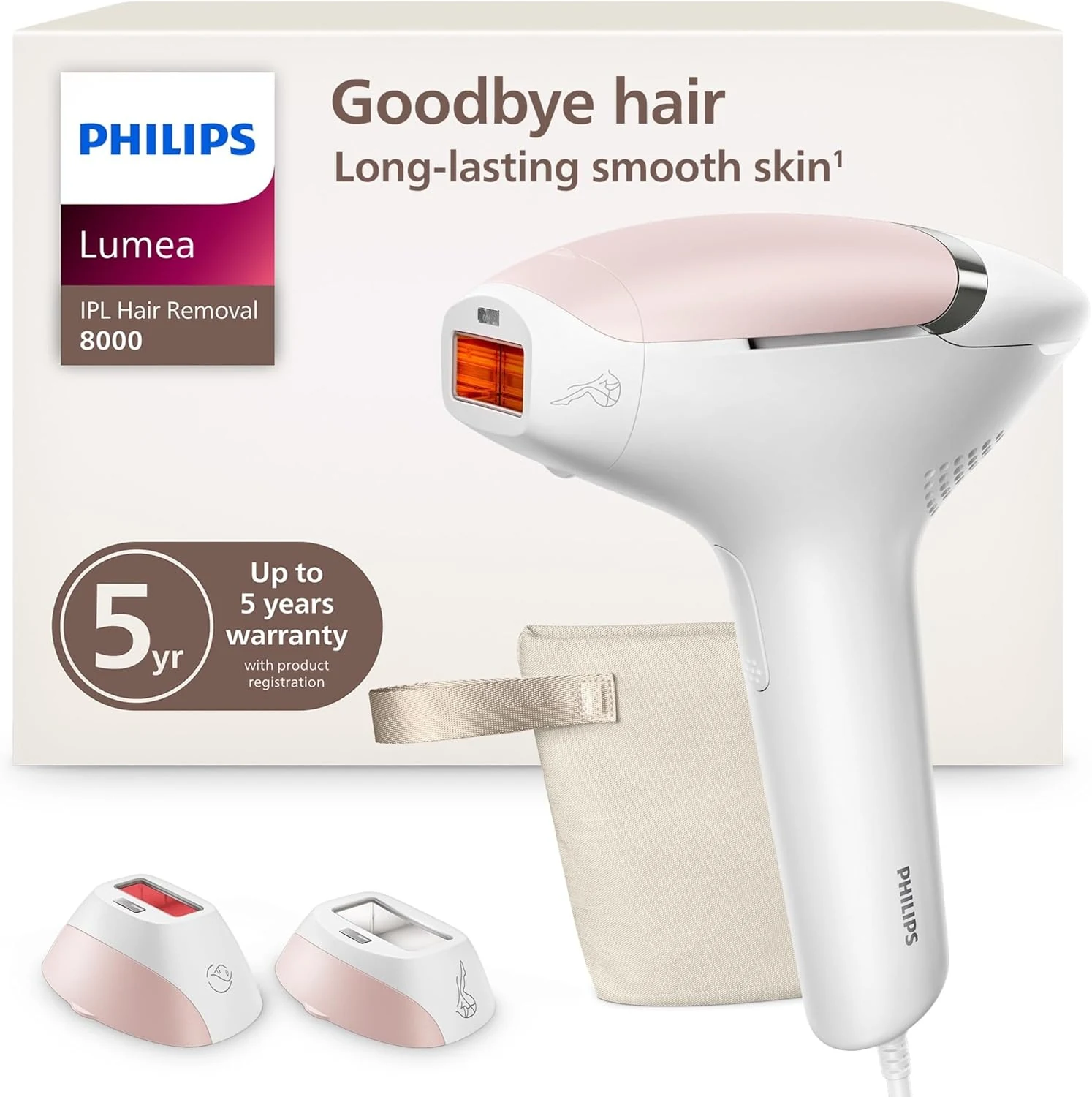 Philips Lumea 8000 Series IPL Hair Removal Device (BRI932/03)