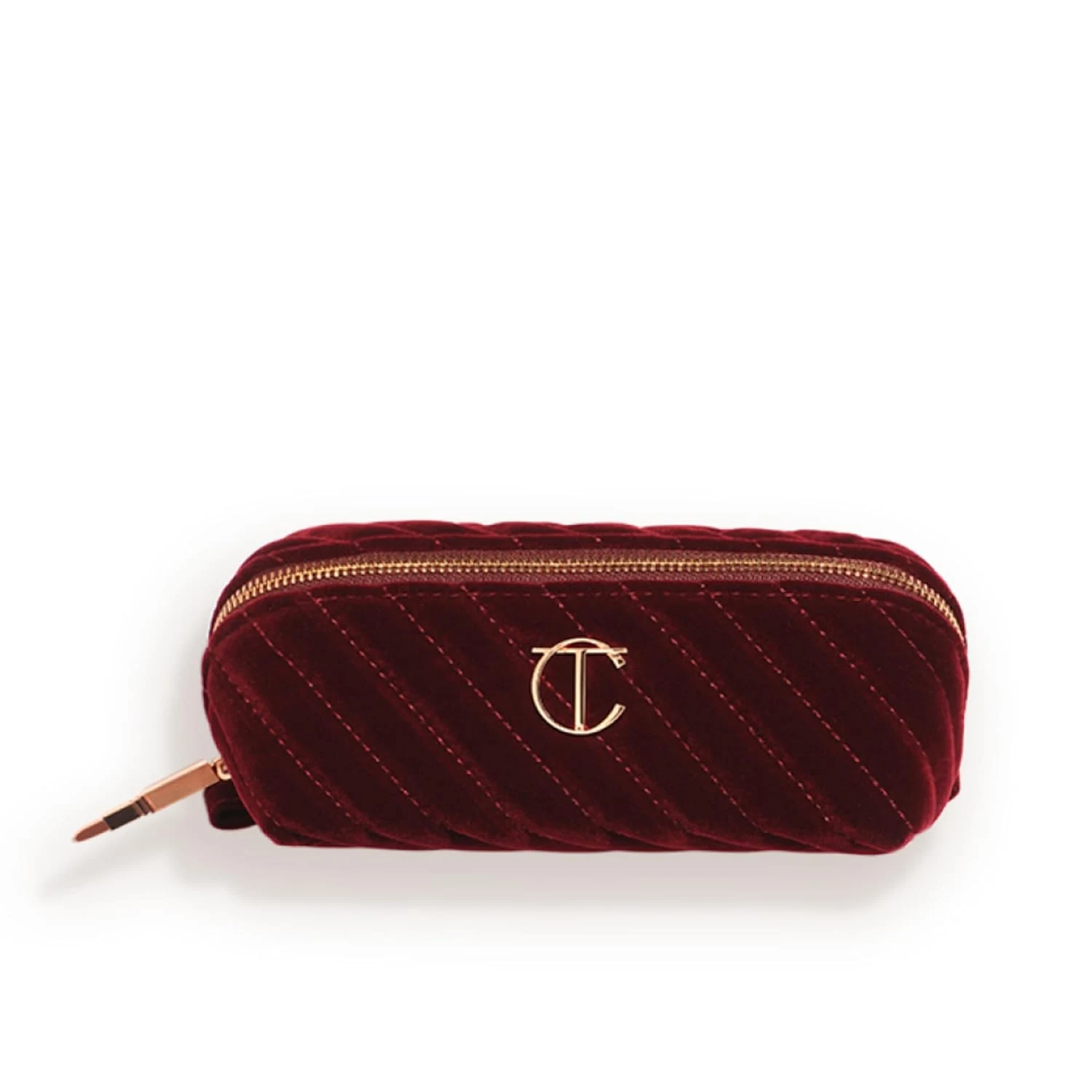 Charlotte Tilbury Travel Makeup Bag of My Dreams - Quilted Velvet Skincare, Fragrance & Cosmetic Organizer