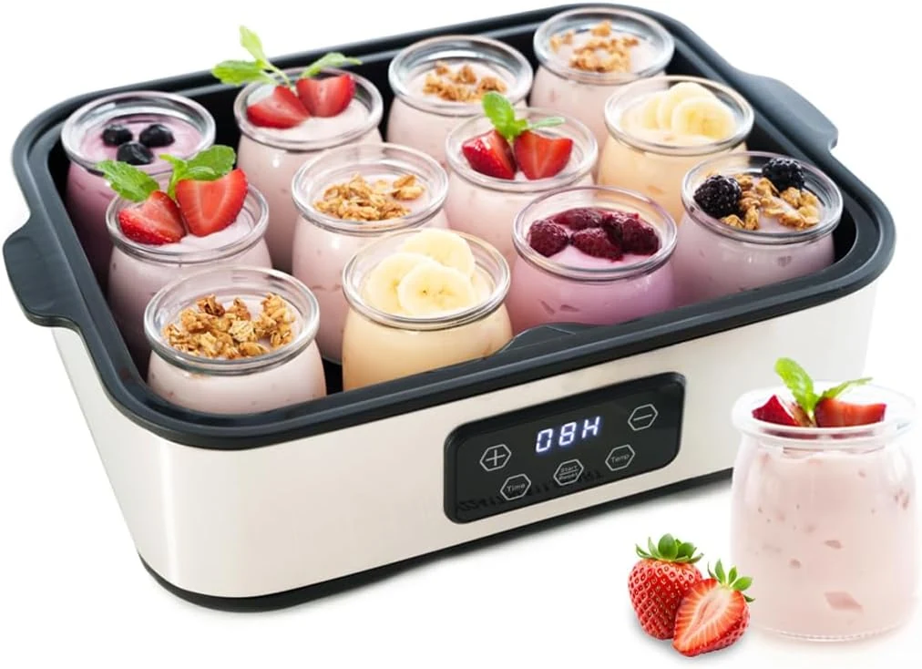 Collier Kitchen Automatic Yogurt Maker (12 x 180ml jars)