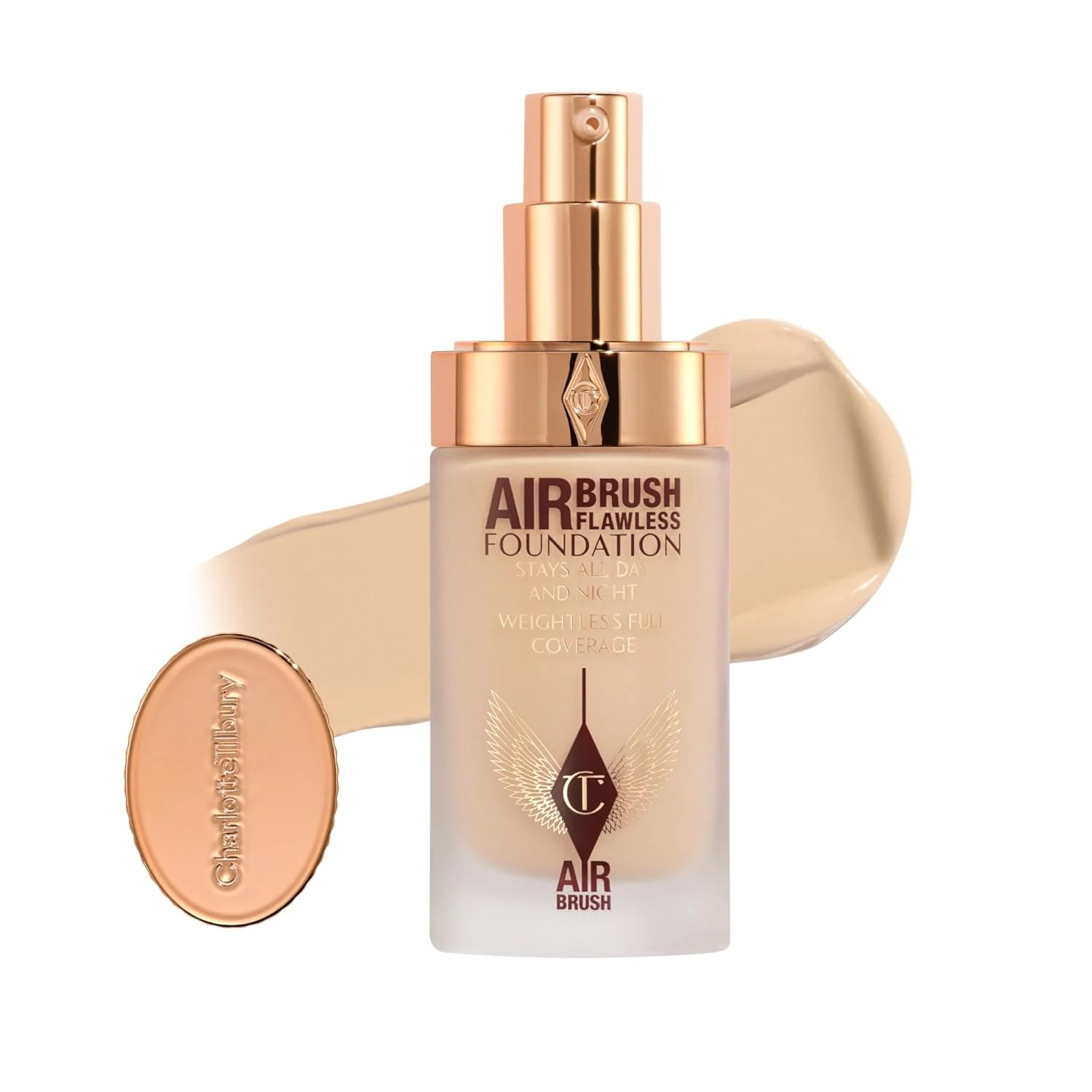 Charlotte Tilbury Airbrush Flawless Matte Foundation - Full Coverage Liquid Makeup