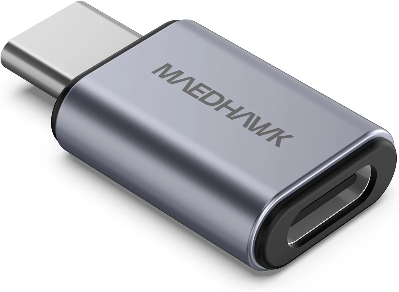 MaedHawk Bypass 2.0 Motorcycle CarPlay Bluetooth Headset Adapter with Passthrough USB-C Charging Port (Grey)