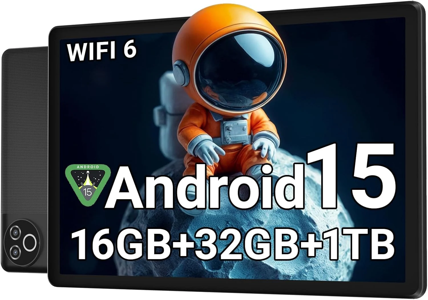 Android 15 Tablet 10 Inch, 16GB RAM 32GB ROM 1TB Expandable