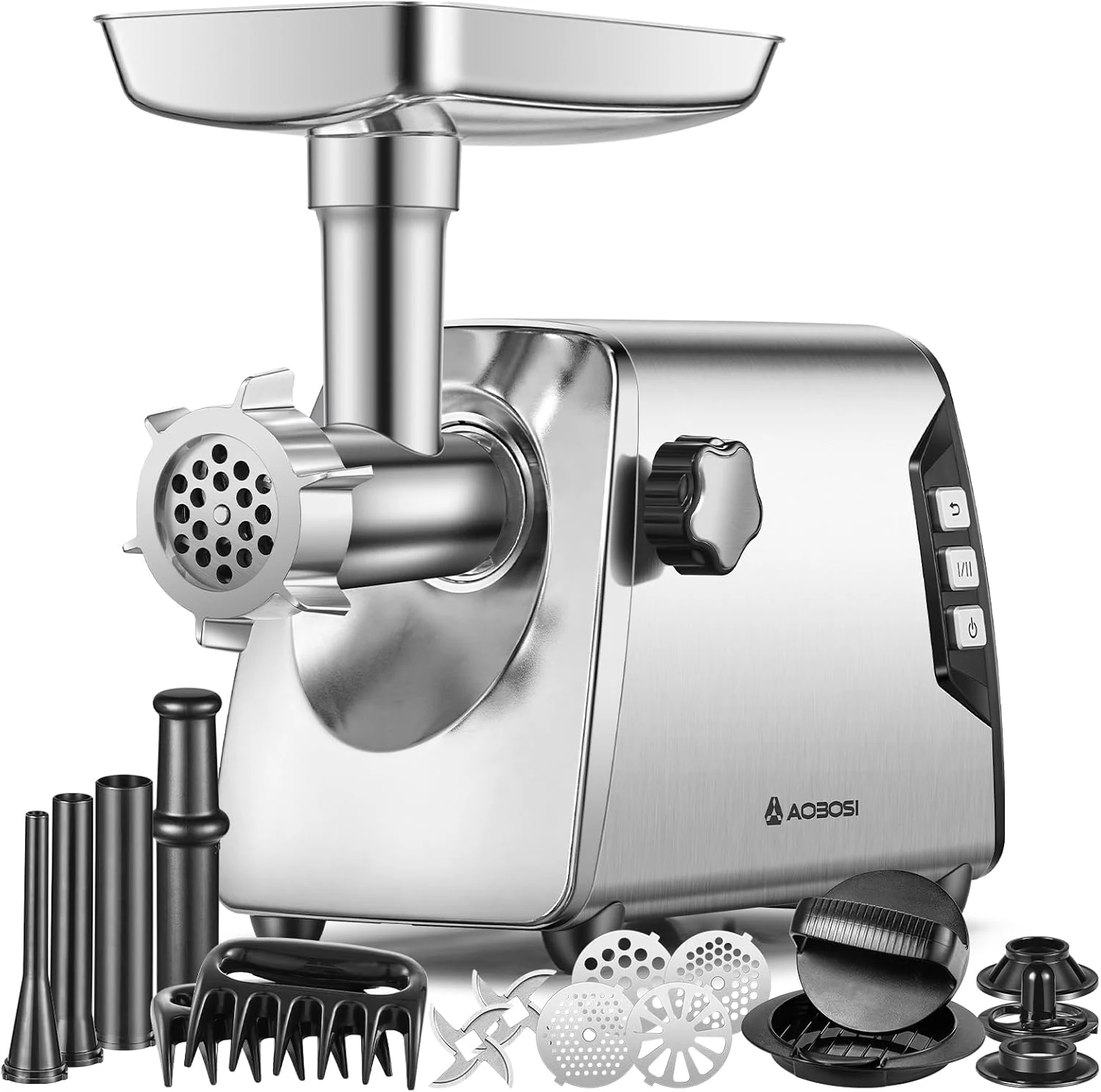 AAOBOSI #12 Meat Grinder, [3000W] 3 Speed Meat Grinder Heavy
