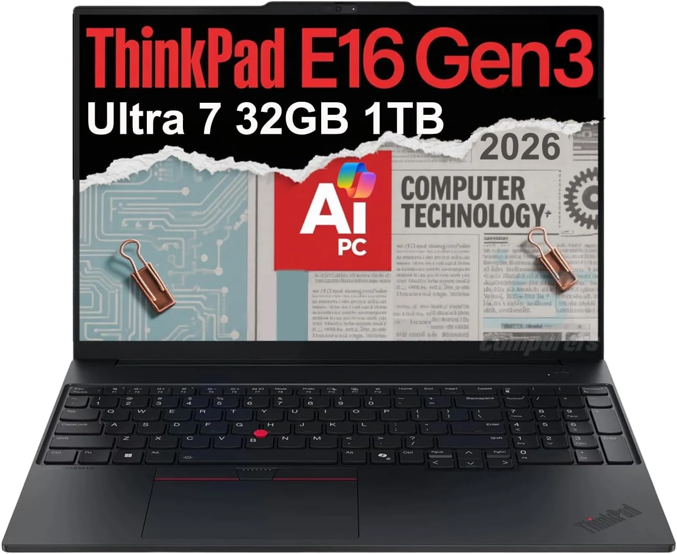 Lenovo ThinkPad E16 Gen 3 Business AI PC Laptop (16"