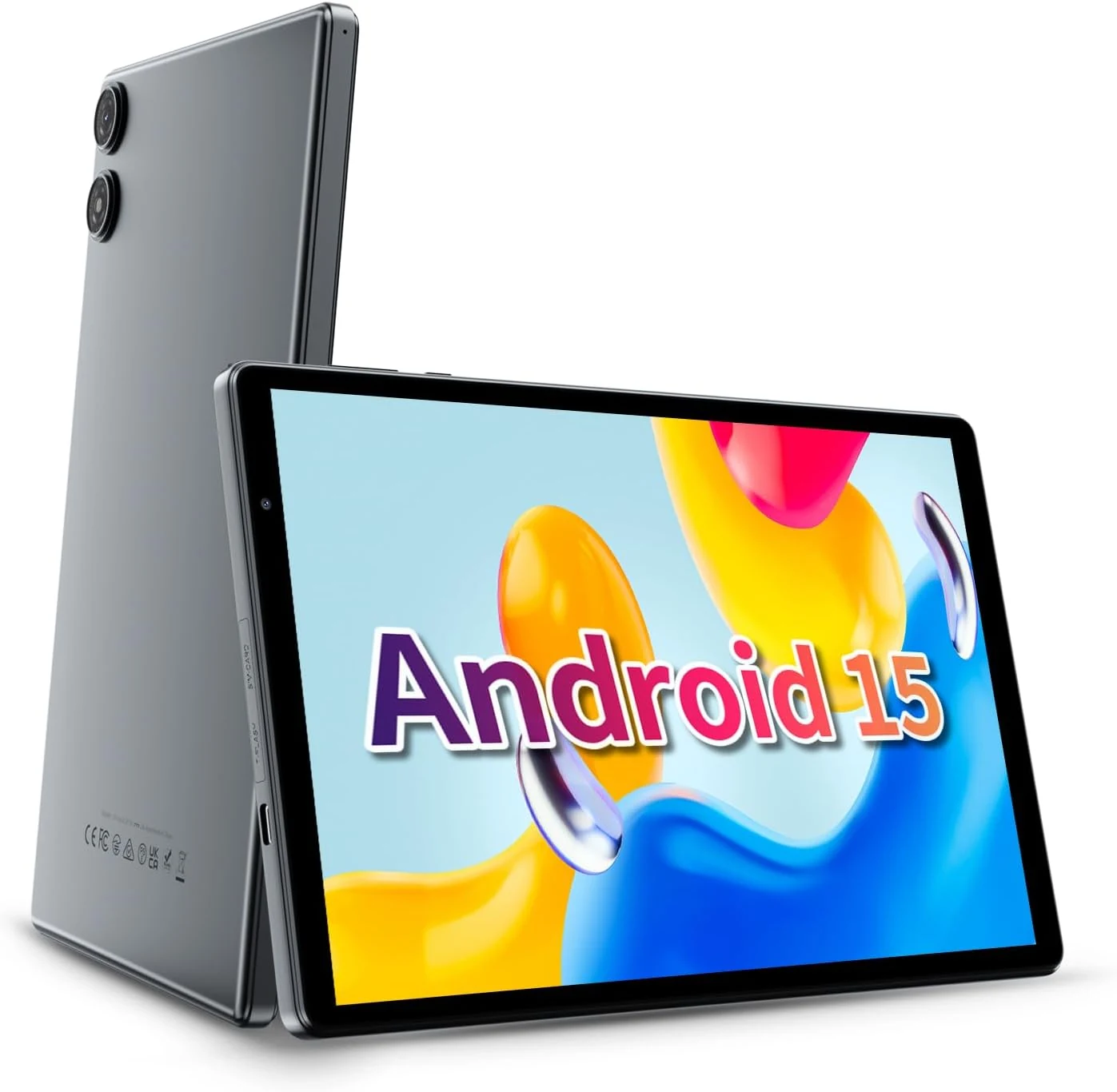 VASOUN Android 15 Tablet 10.1" HD IPS Display, 8GB RAM (3+5GB Extended) 32GB