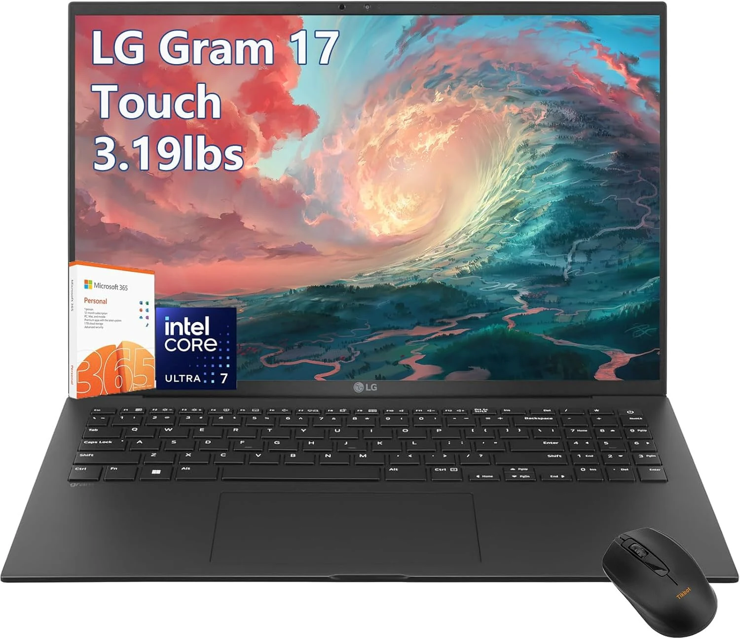 LG-gram Laptop-17 inch Touchscreen 2.5K (Intel Core Ultra 7, 32GB RAM, 2TB SSD)