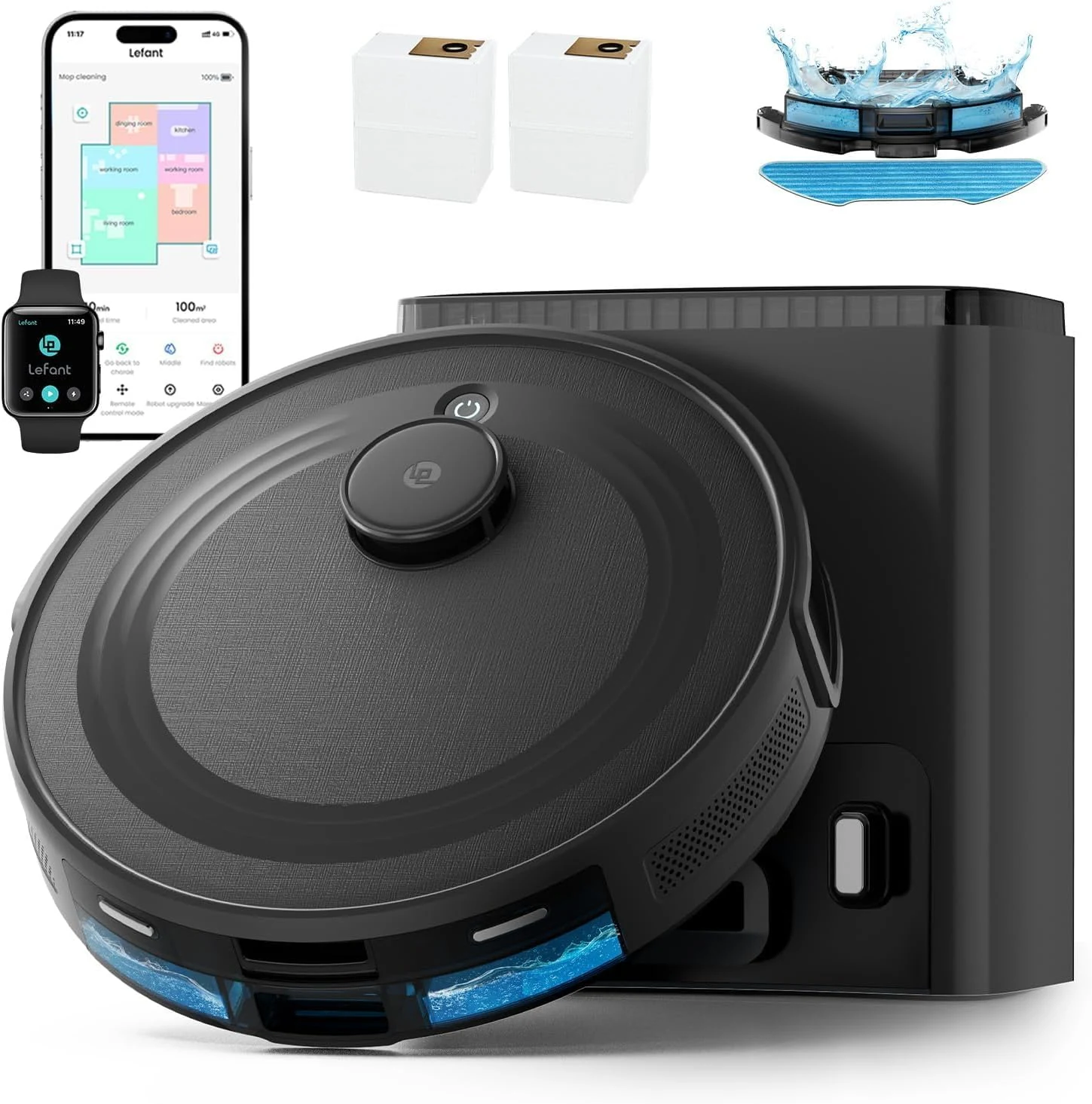 Lefant LiDAR Robot Vacuum and Mop Combo (M2 Plus)