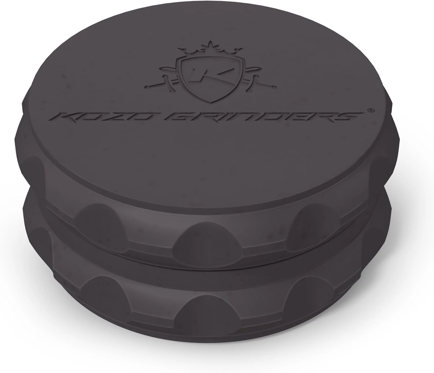 Kozo 2.5" Spice Grinder 2-Piece, Strong Grip By Kozo. (Black)