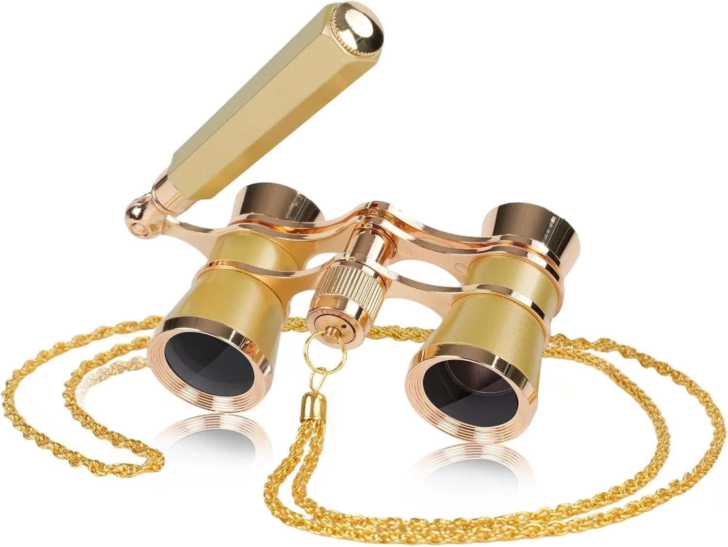 BOSTRON 3X25 Opera Glasses Binoculars with Adjustable Handles and Chain (BK7 HD Optical Lens)