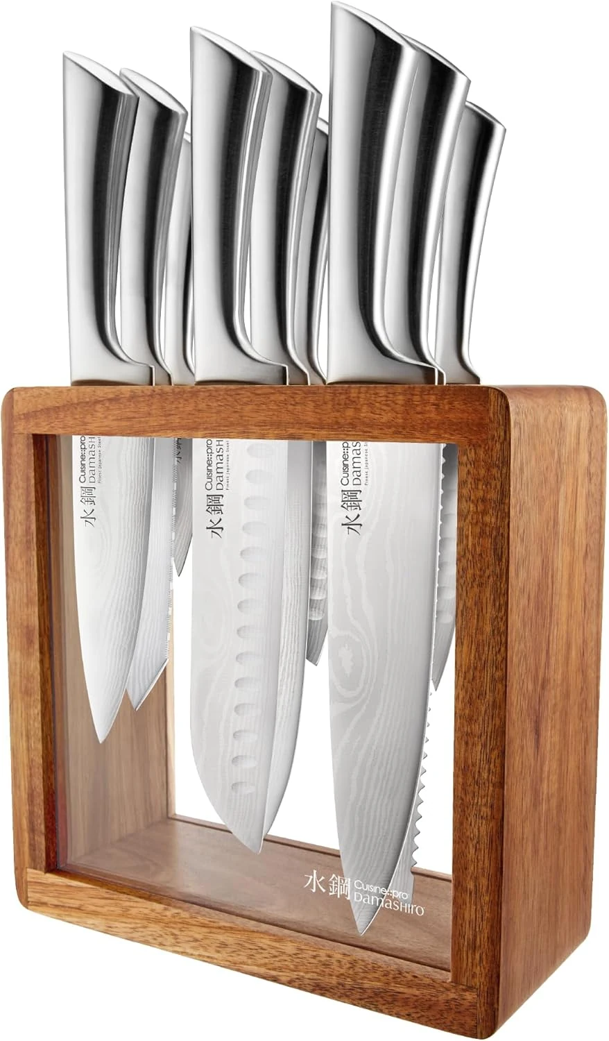 Cuisine::pro Damashiro Knife Block (Hiryu, 10-Piece Set)