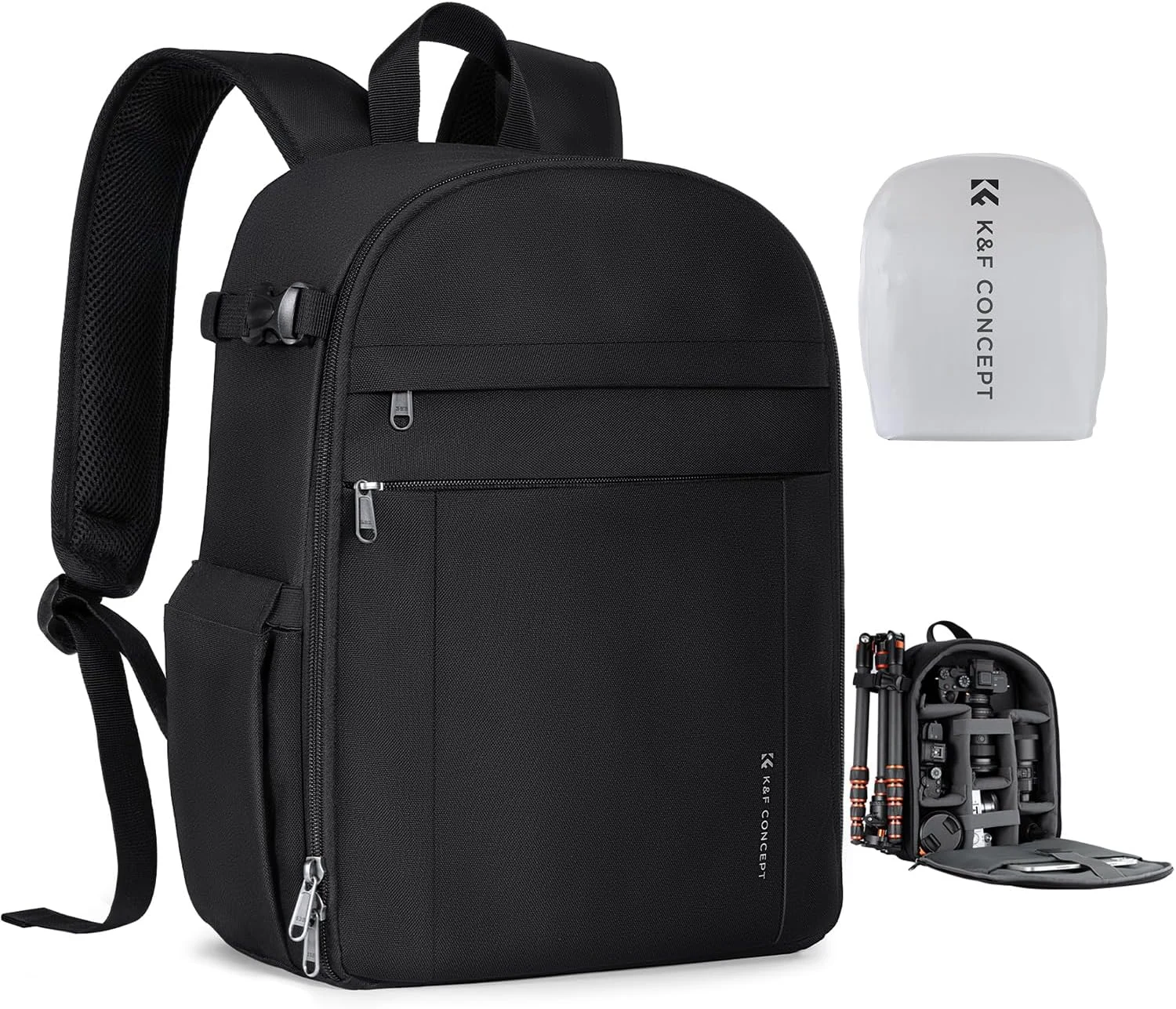 K&F CONCEPT Lightweight Camera Backpack Bag, Professional Photography Bag Compatible with Canon/Nikon/Sony Camera and Lens Accessories