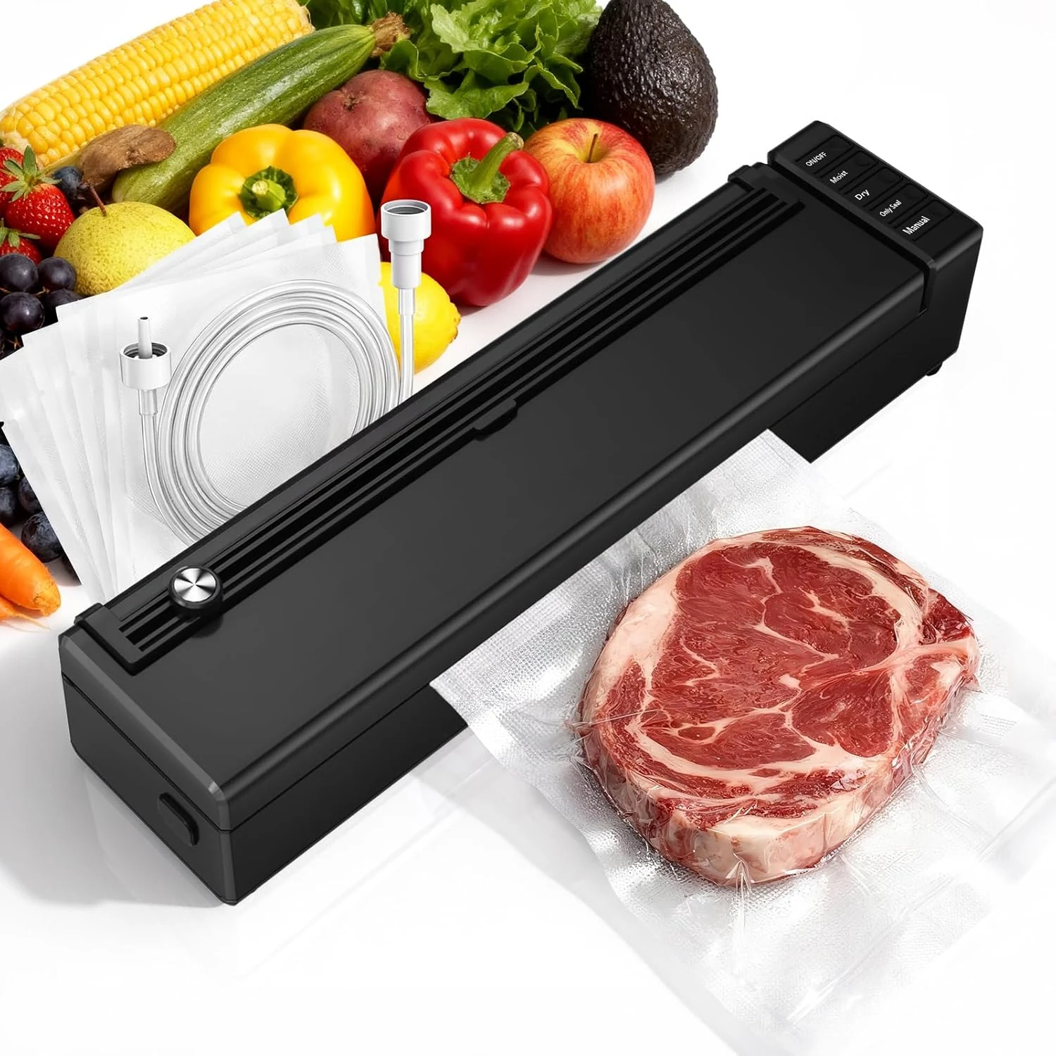 olayks Vacuum Sealer for Food (60kpa) with Dry/Moist Modes