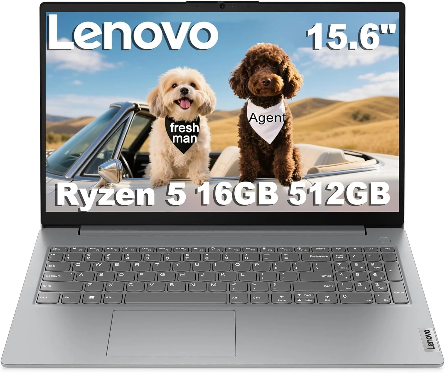 Lenovo Laptop V15 for Business and Student (15.6" FHD Anti-Glare, AMD Ryzen 5 7520U, 16GB DDR5, 512GB SSD)