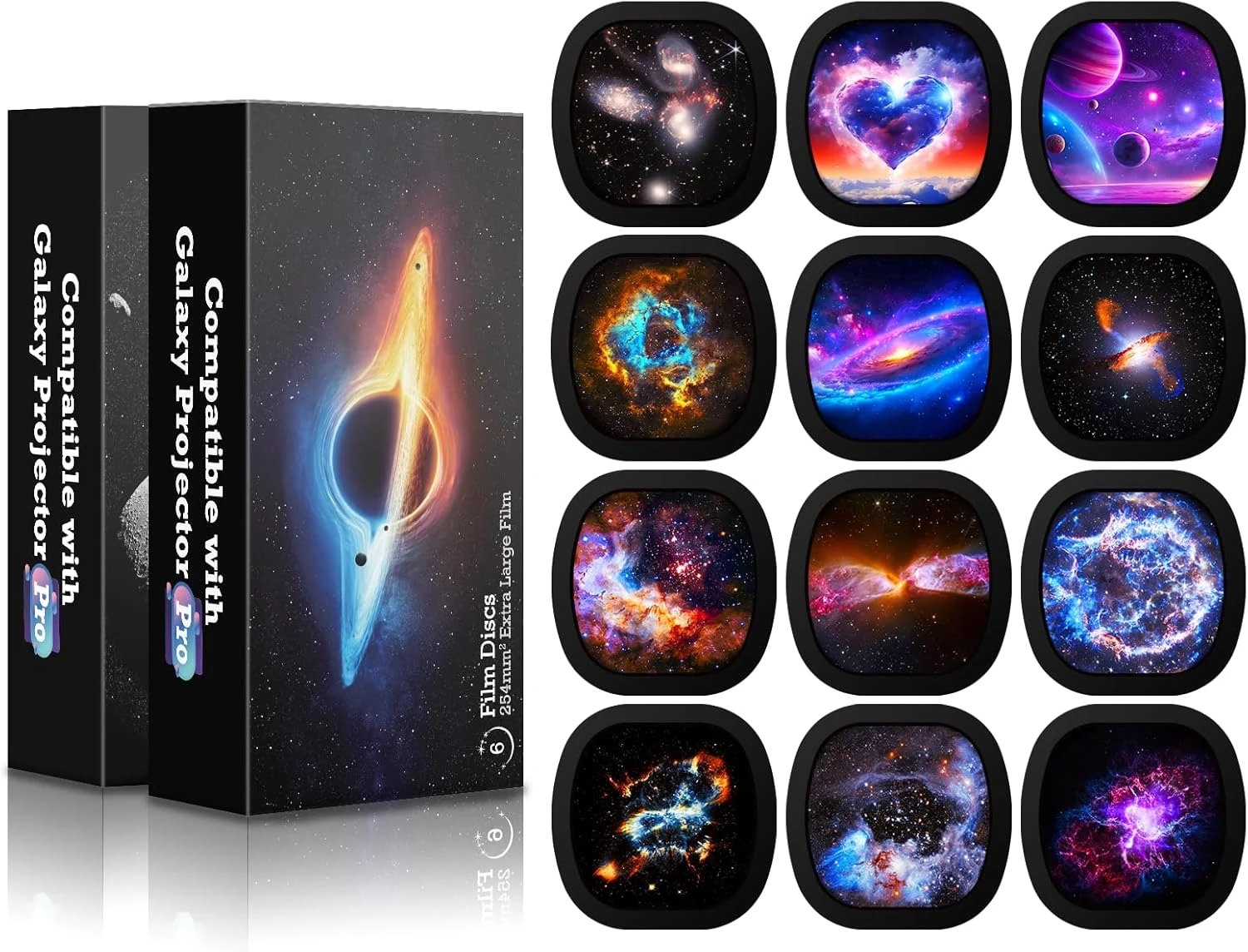 YunLone Galaxy Projector Disc (12-Pack) for Galaxy Projector Pro and Same-Model Units