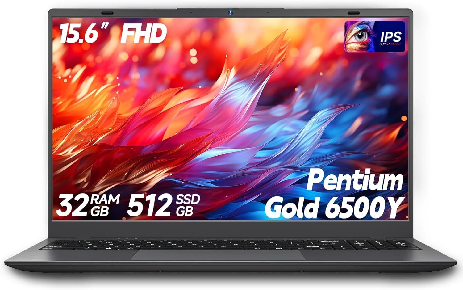 BLUEING 15.6-Inch Laptop Computer (Pentium Gold 6500Y, 32GB RAM, 512GB SSD, Win11)