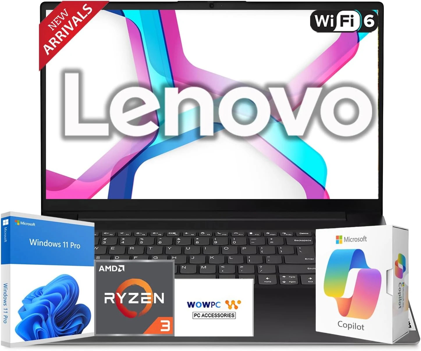 Lenovo 2026 New Generation Business and Student Laptop, Ryzen 3 (V15)