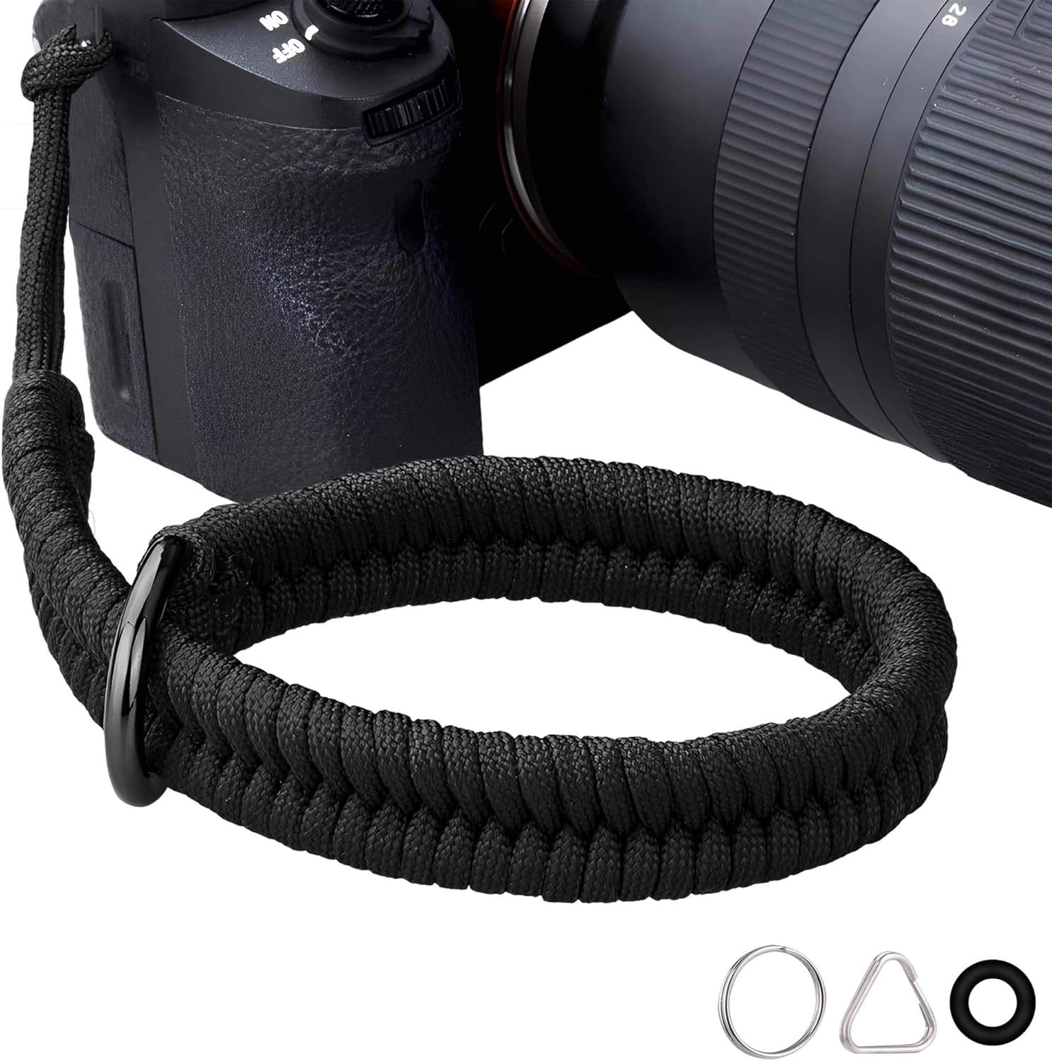 ZXZone Camera Wrist Strap for DSLR Mirrorless Camera, Camera Hand Strap with Safer Connector