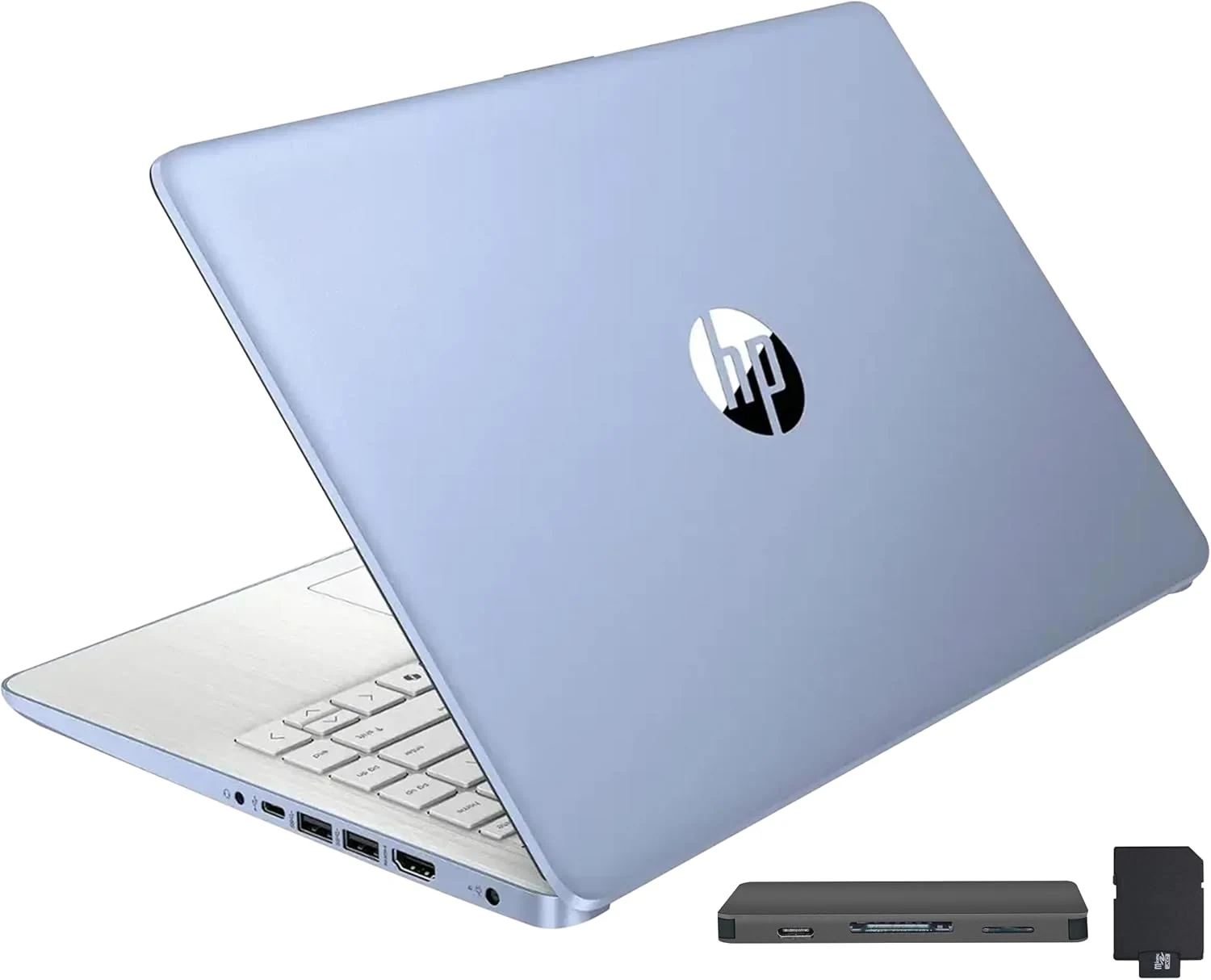 HP Stream 14" HD BrightView Laptop, Intel Celeron N150, 16GB RAM, 288GB Storage (128GB UFS + 160GB Docking Station Set), Intel UHD Graphics, 720p Webcam, Wi‑Fi, 1 Year Office 365, Win 11 S, Blue
