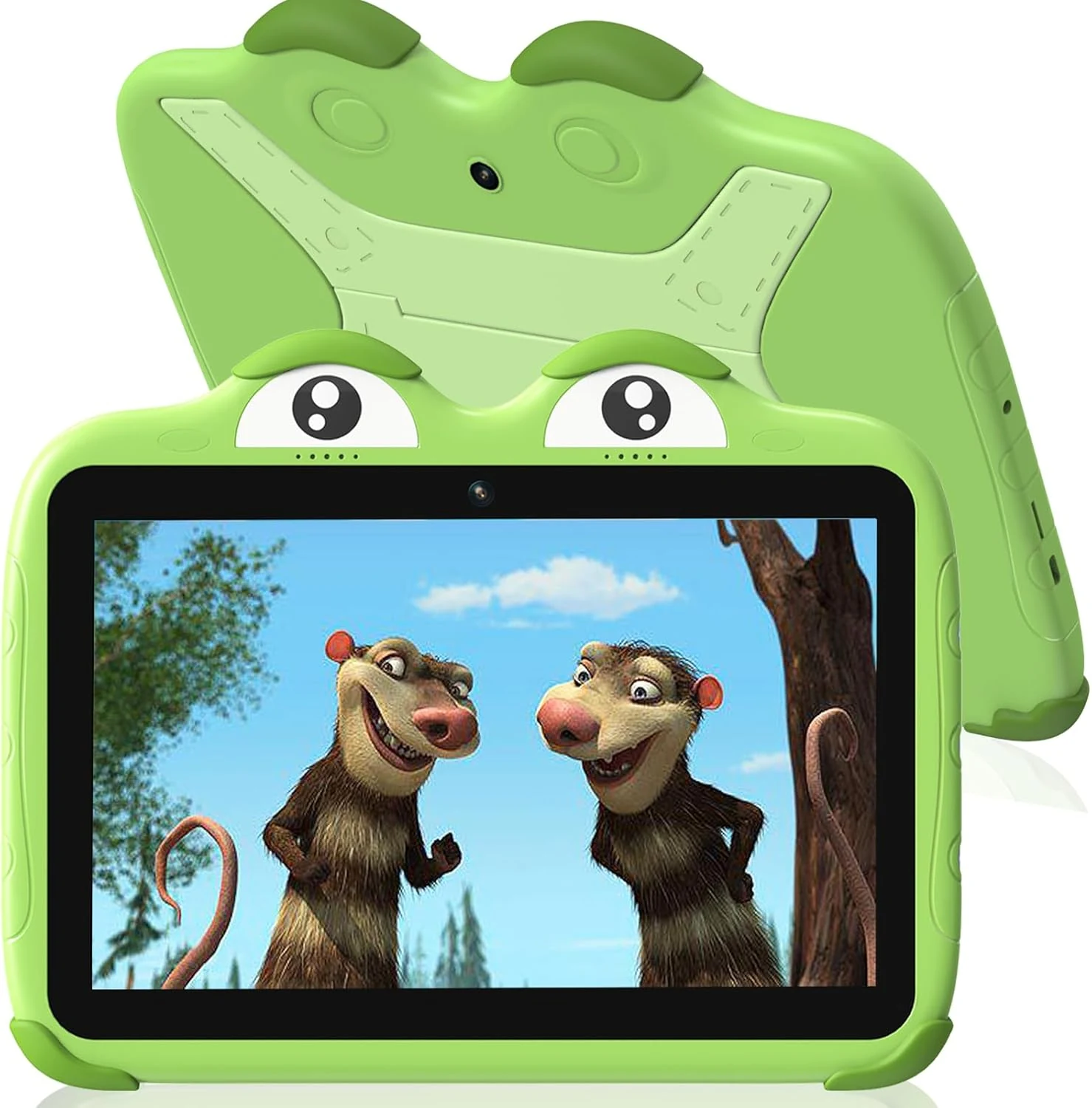 Kids Tablet 10 inch Toddler Tablet for Kids Android 64GB with Case Parental Controls WiFi Dual Camera (Green)