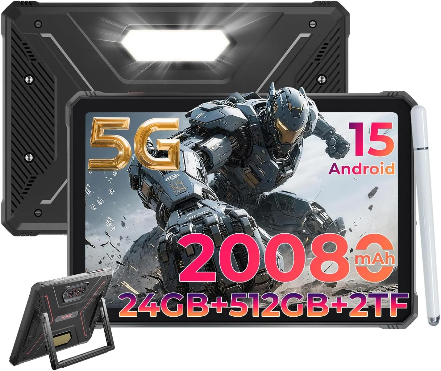HOTWAV R9 Ultra 5G 2025 rugged tablet (Android 15)