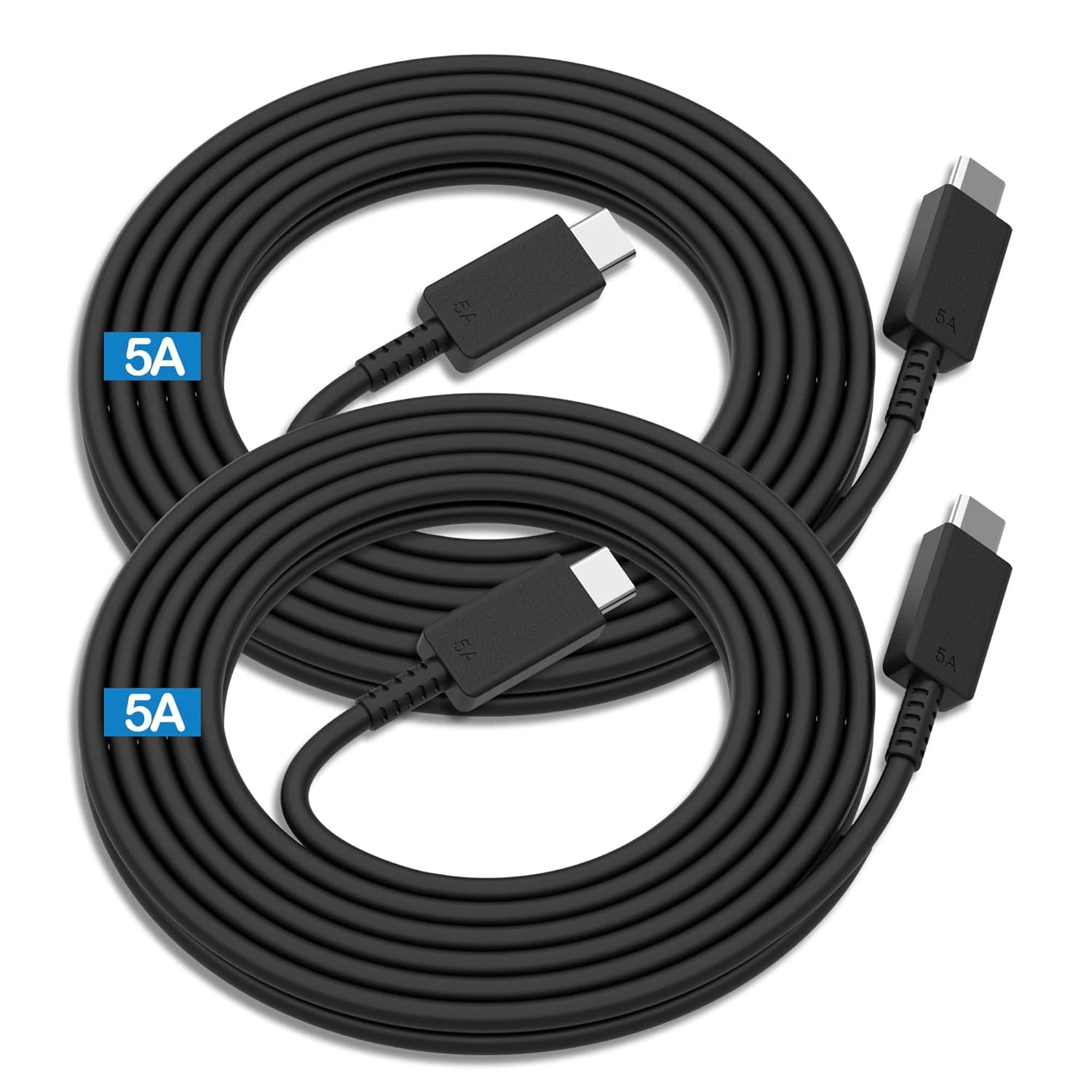 2Pack for Samsung Charging Cable 6FT,100W/5A Fast Charging Long Type C to Type C Cord