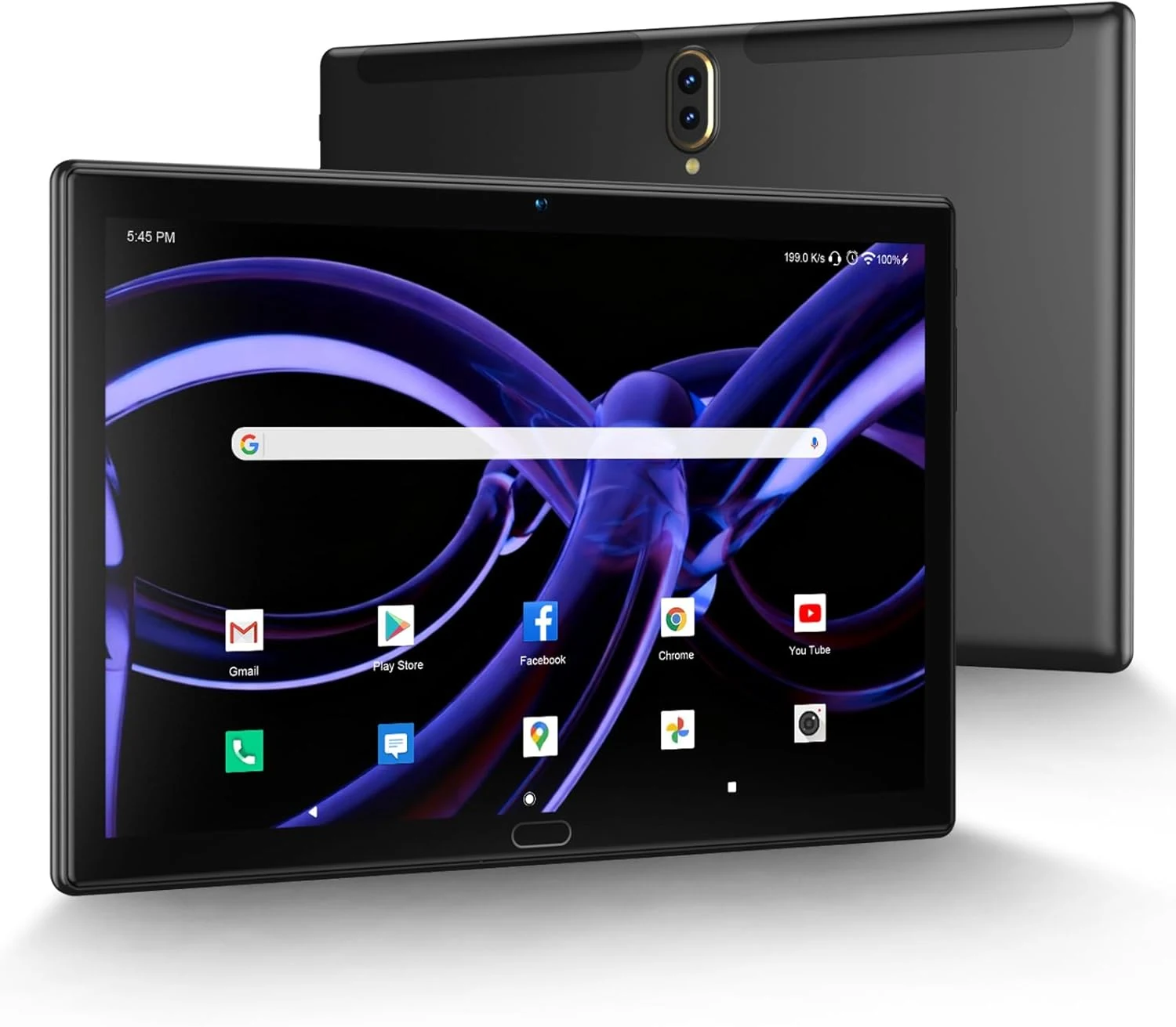 ANTEMPER Tablet 10.1 Inch-Android Tablet 64GB ROM 1TB Expandion BT5.0 WiFi 18MP Dual Camera Octa-core SC9863A 1200 * 800IPS 6000mAh Stereoscopic Dual Speakers GPS Black