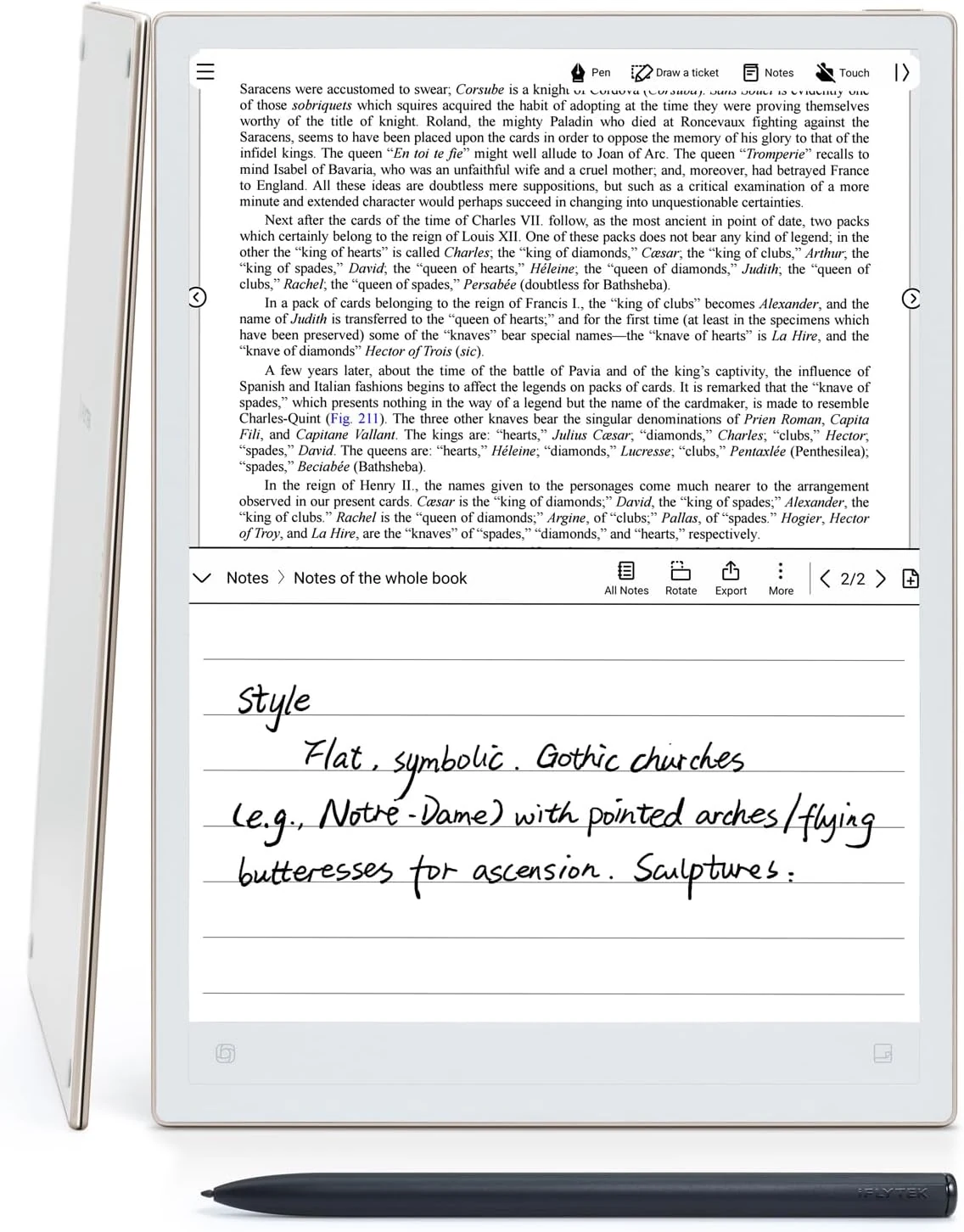 iflytek AINOTE 2, 10.65" E Ink Tablet, 4.2mm Ultra-Thin AI Paper Tablet for Meetings,Digital Notebook with Voice-to-Text, Handwriting Conversion,16-Language Transcription, Ideal for Work & Study