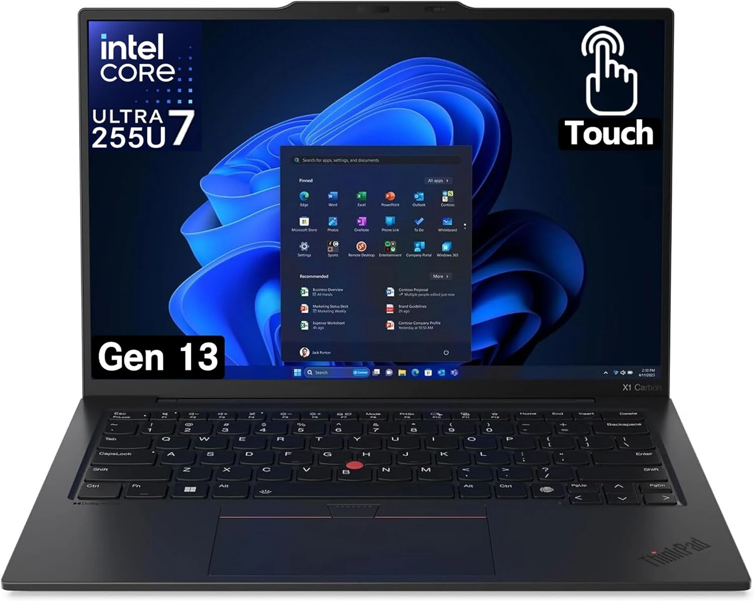 Lenovo Gen 13 ThinkPad X1 Carbon Touchscreen Laptop with Intel Ultra 7 255U Processor